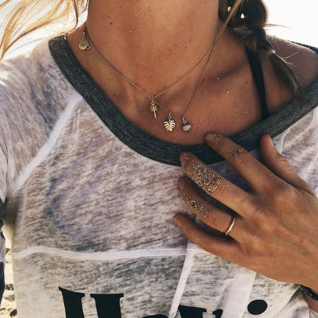 Goldfish Kiss wearing Tropical Charm Jewelry from La Luna Rose