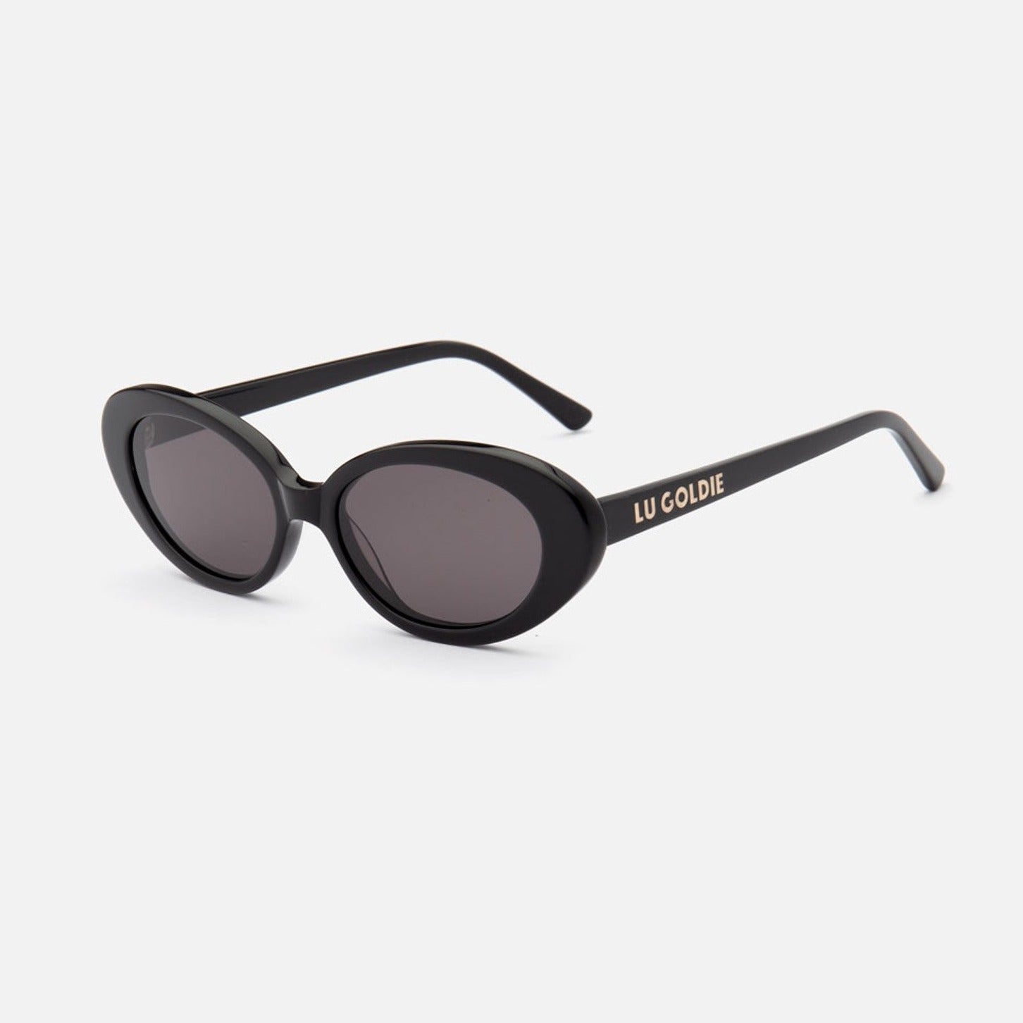 Lu Goldie Jeanne Black Sunglasses
