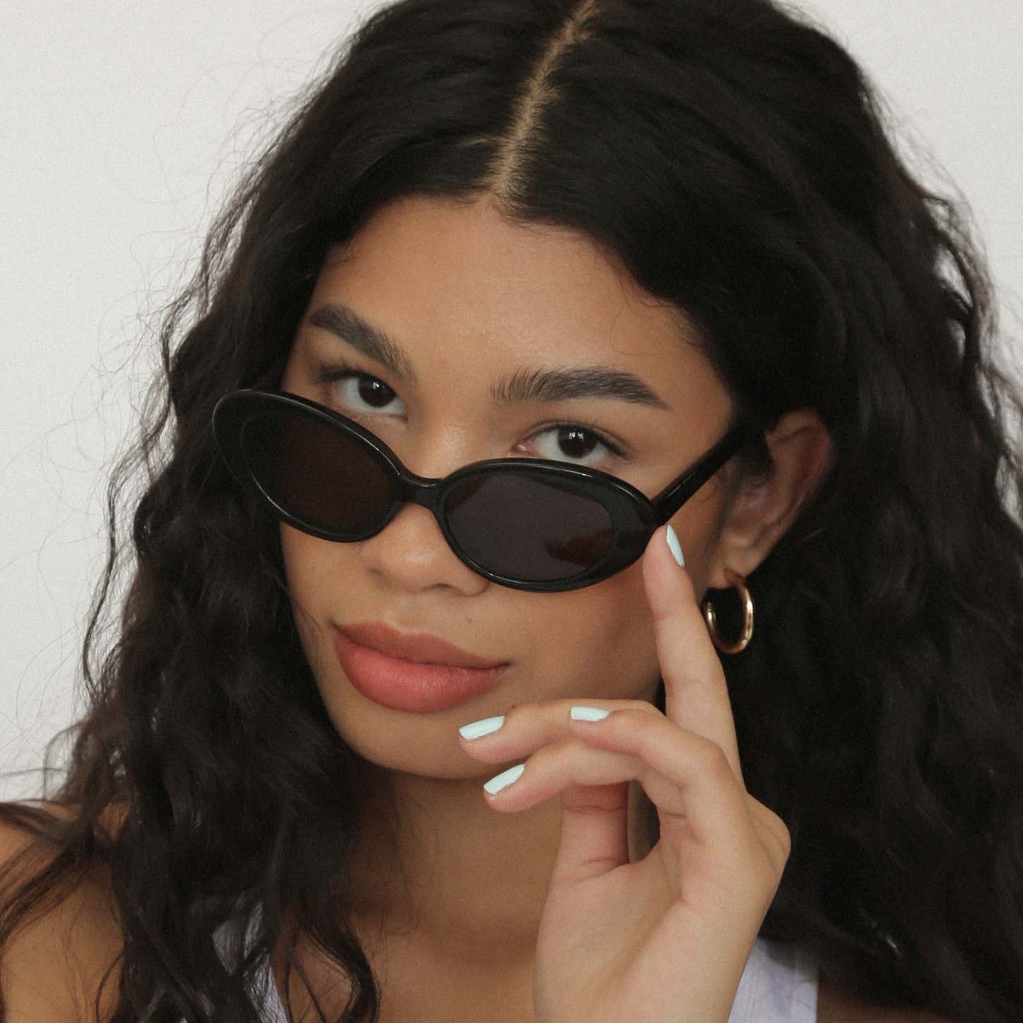 Lu Goldie Jeanne Black Sunglasses