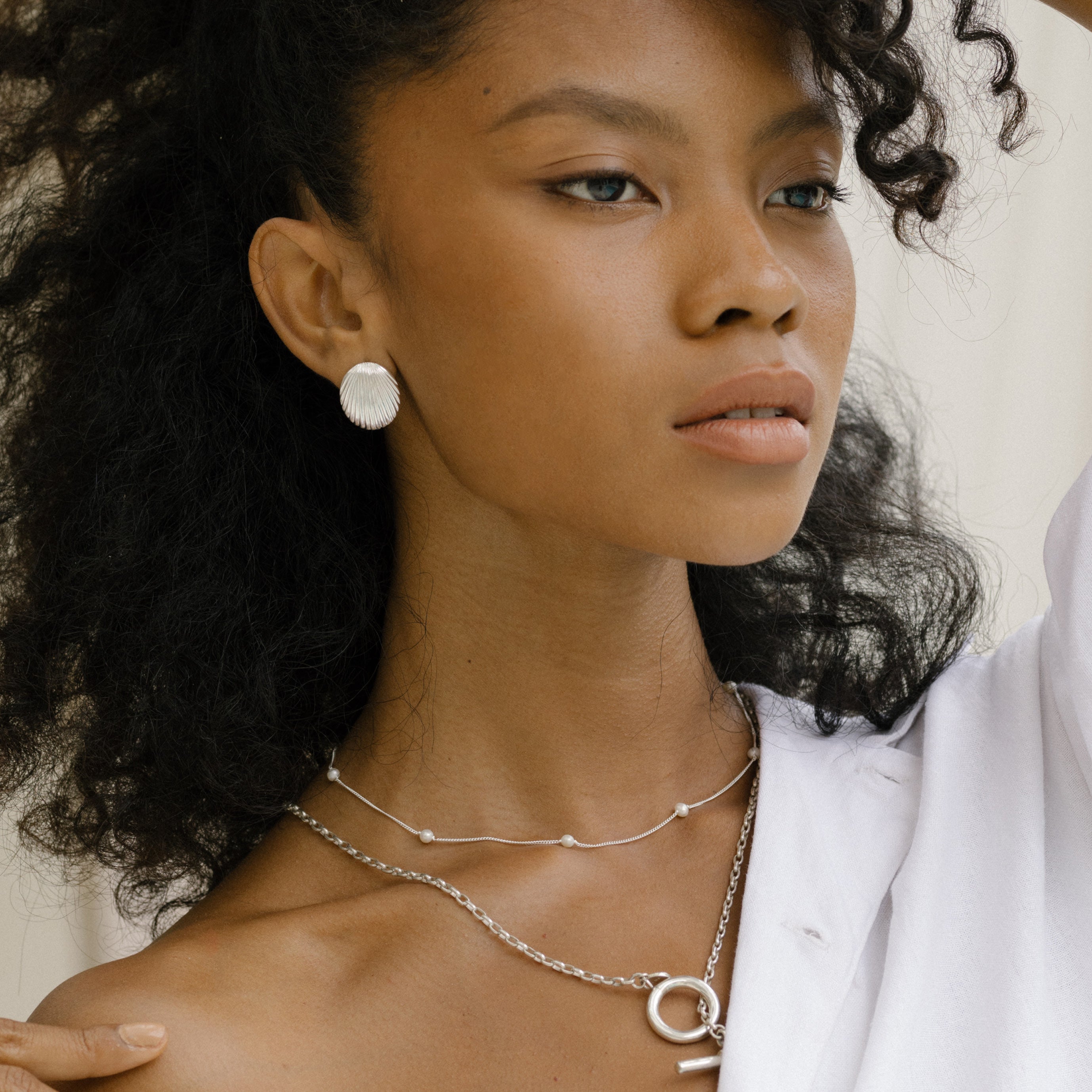 Sustainable Jewellery Brand Whitney Earrings - Silver