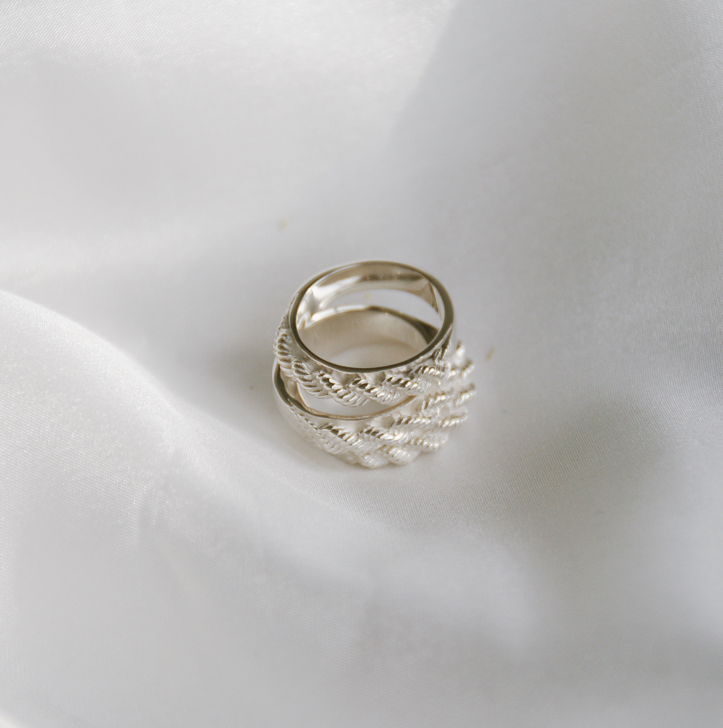 Del Carmen Ring Silver Luna & Rose