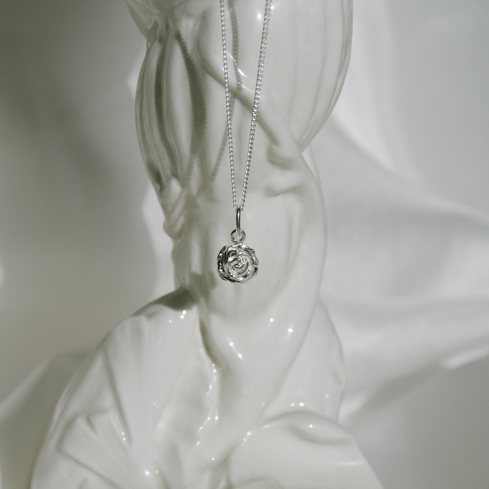 Desert Rose Silver necklace Recycled Silver