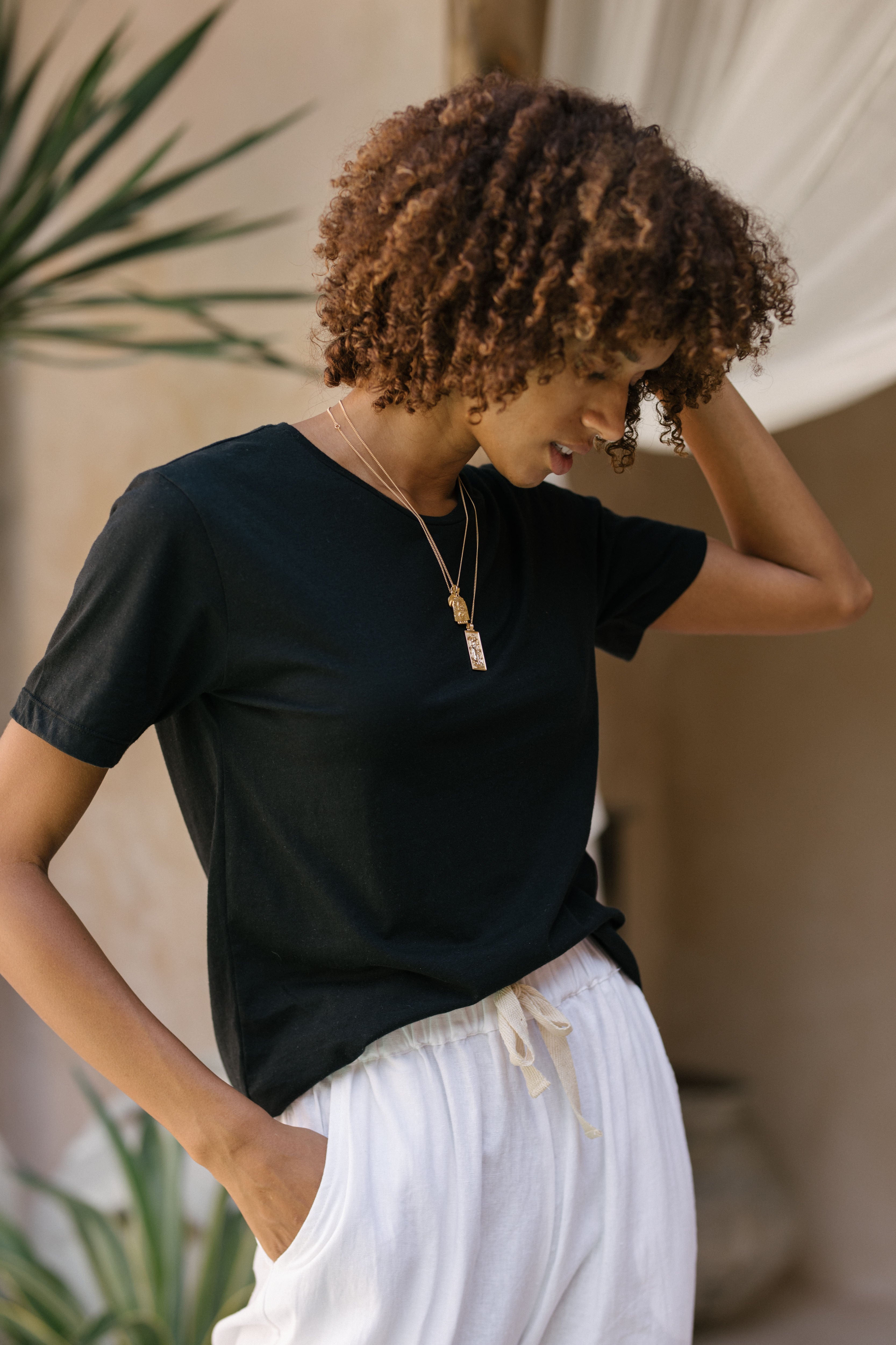 Luna & Rose Linen FRANKIE PANTS - Coconut White