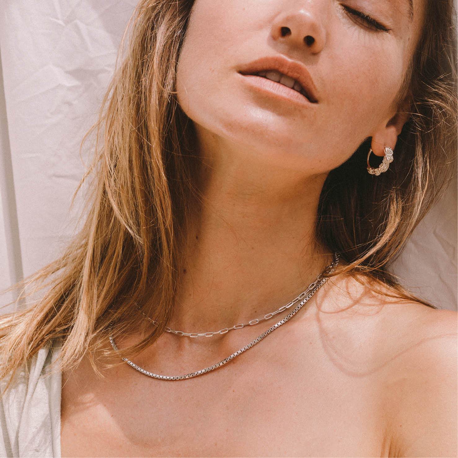 Luna & Rose Long Beach Link Chain - Recycled Sterling Silver