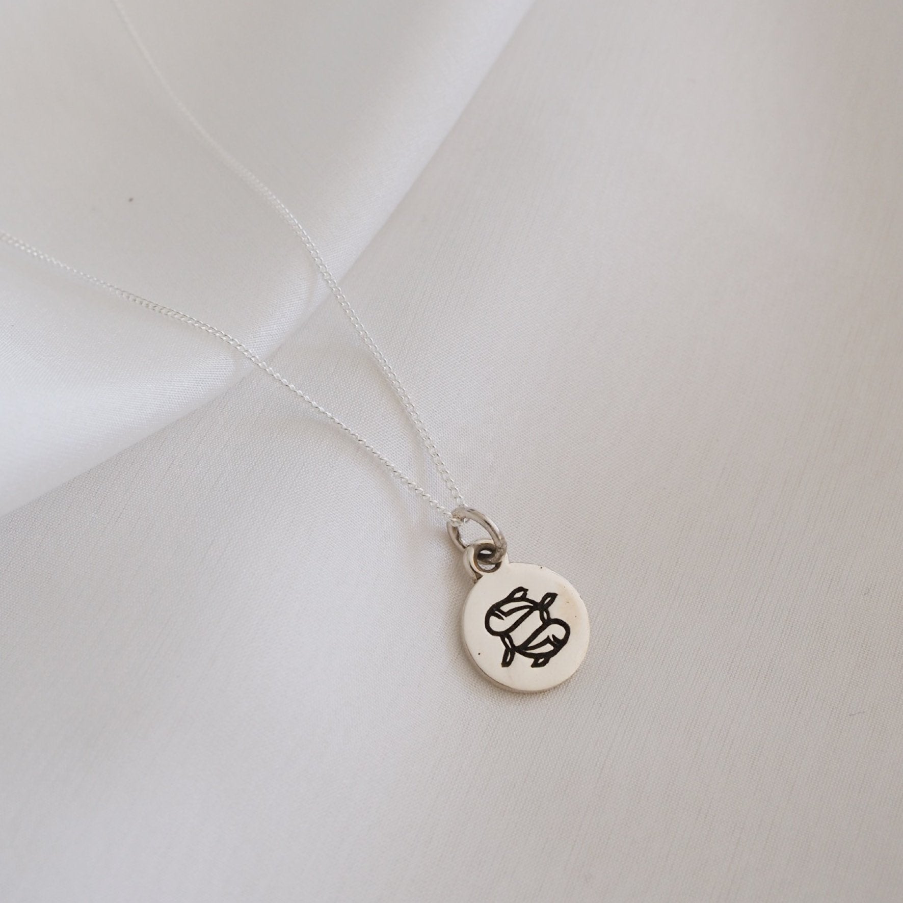 Pisces Mini Zodiac Charm - Silver