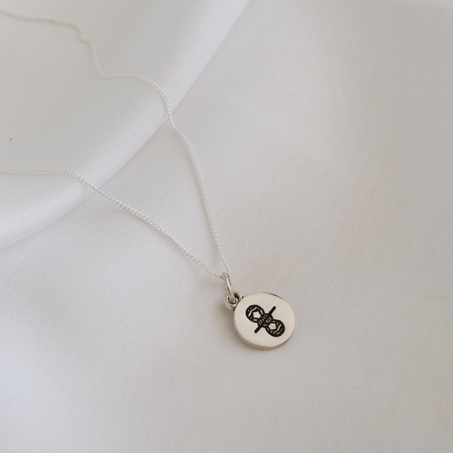 Gemini Mini Zodiac Charm - Silver