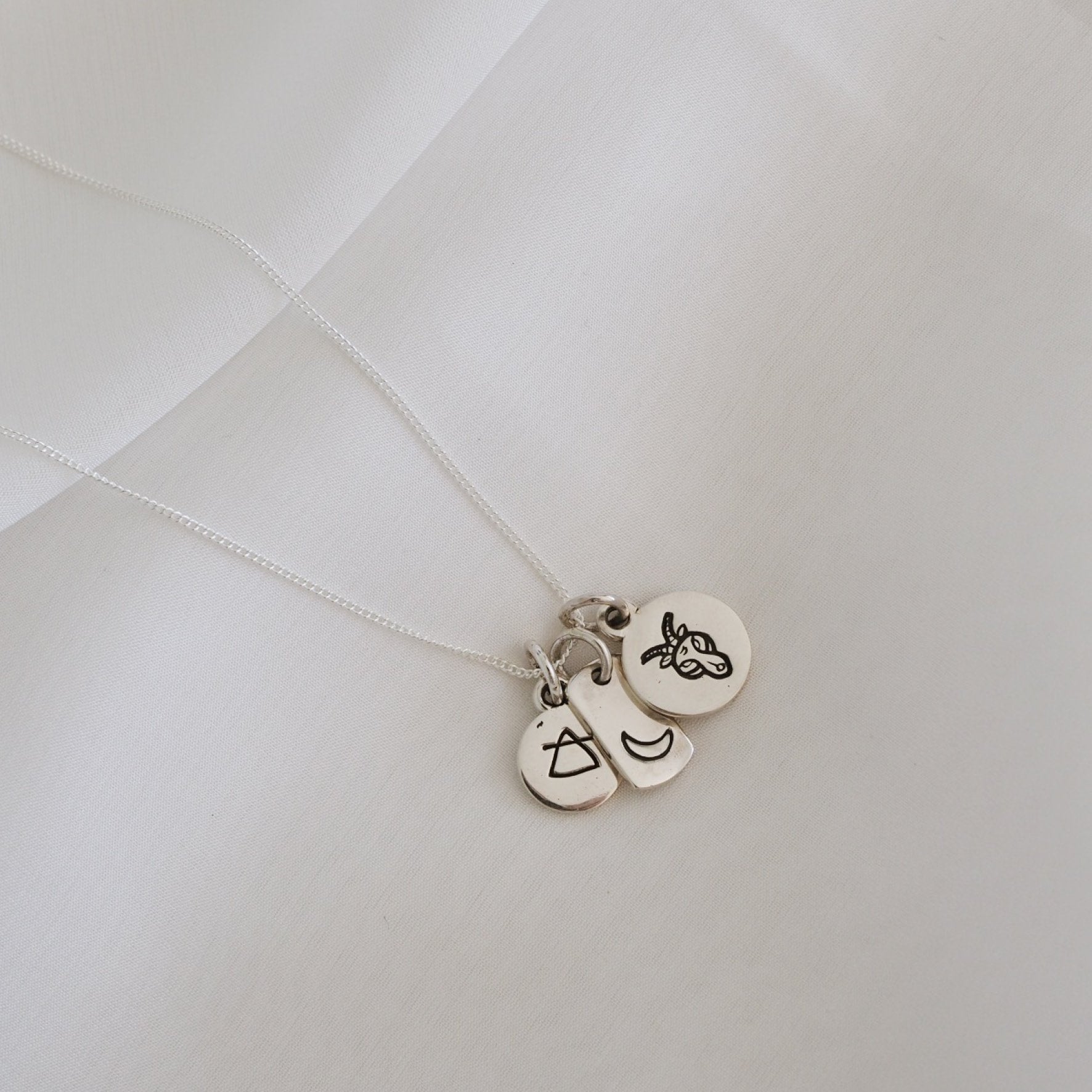 Capricorn Mini Zodiac Charm - Silver