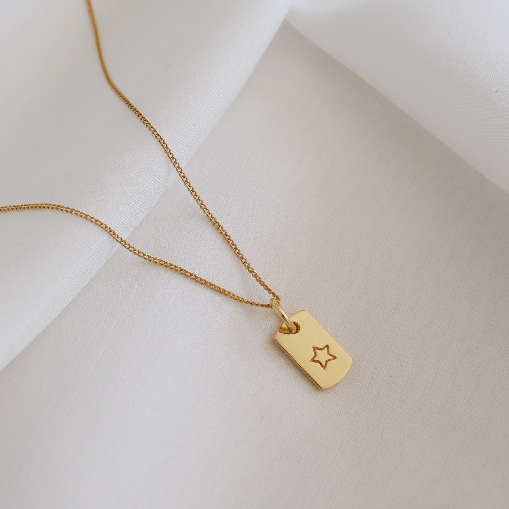 Starry Nights Necklace - Gold Chain Charm