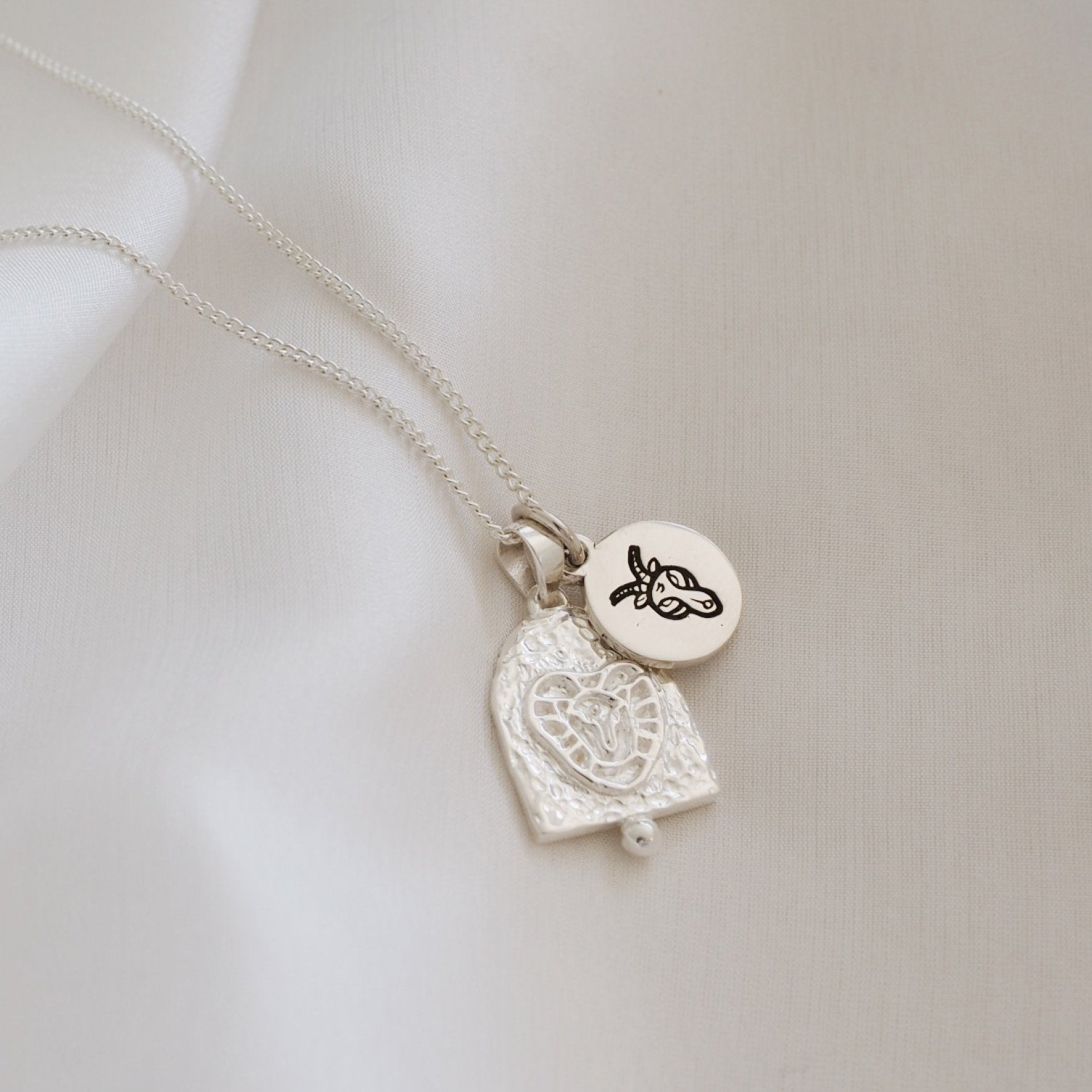 Capricorn Mini Zodiac Charm - Silver