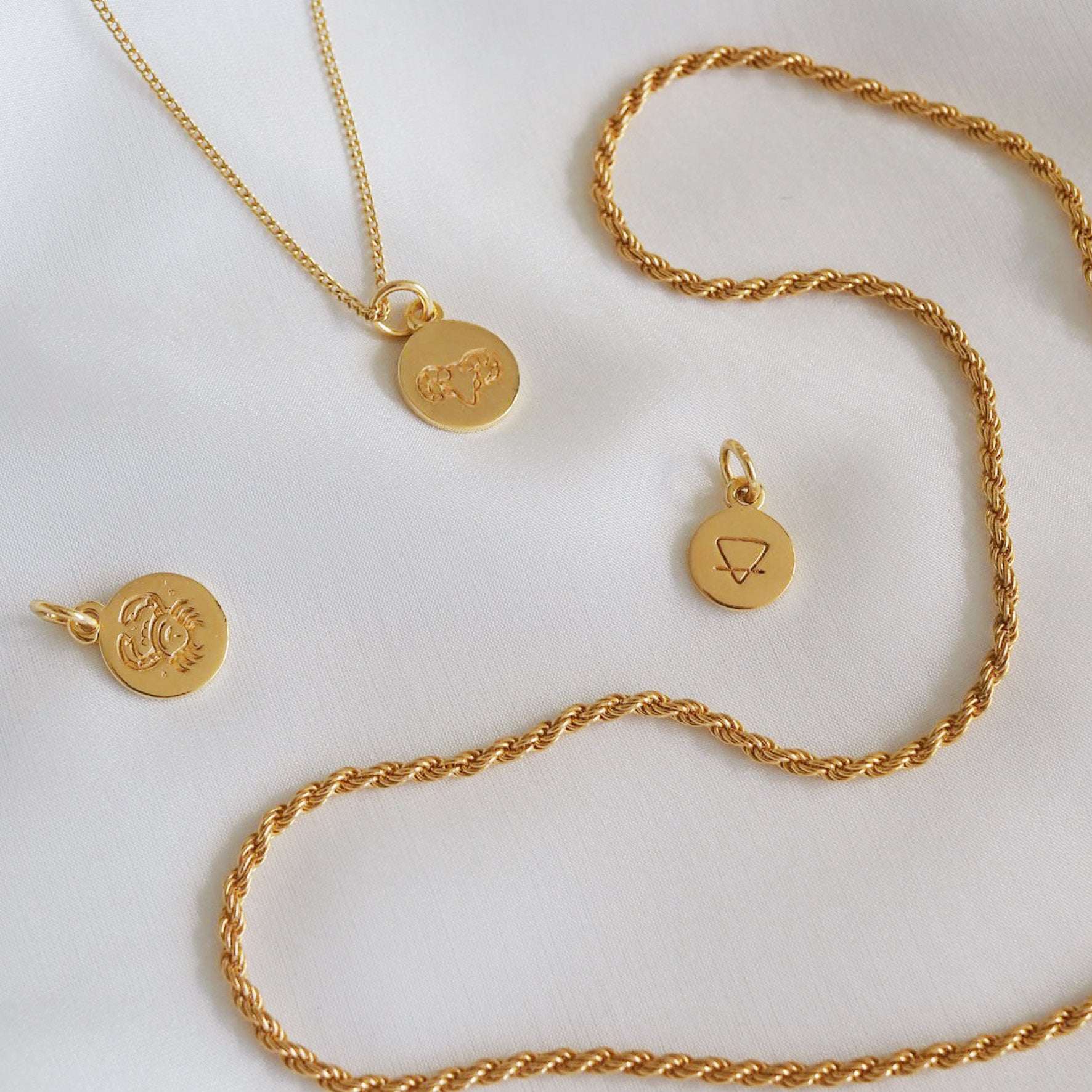 Earth Sign Mini Charm - Gold