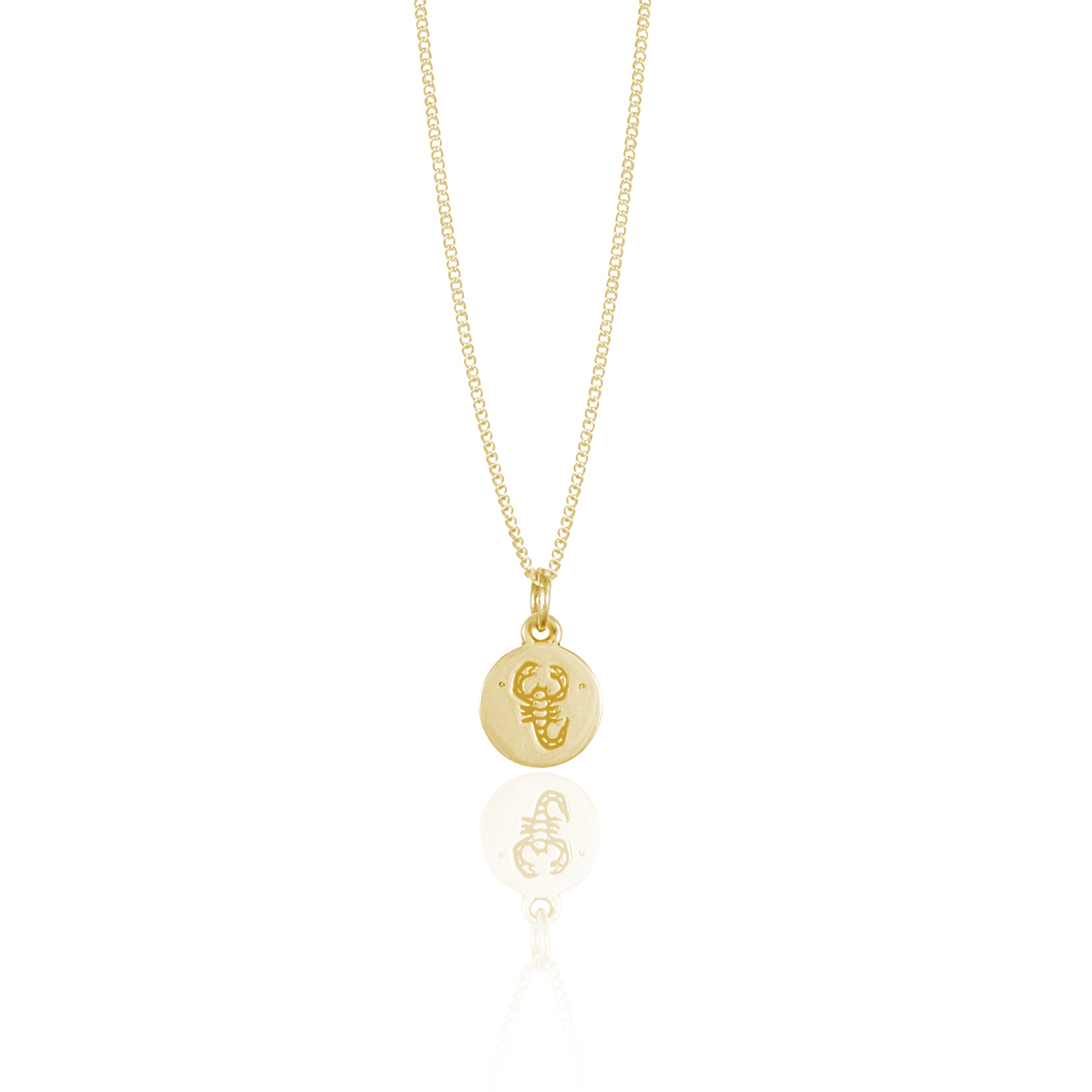 Scorpio Gold NEcklace Charm