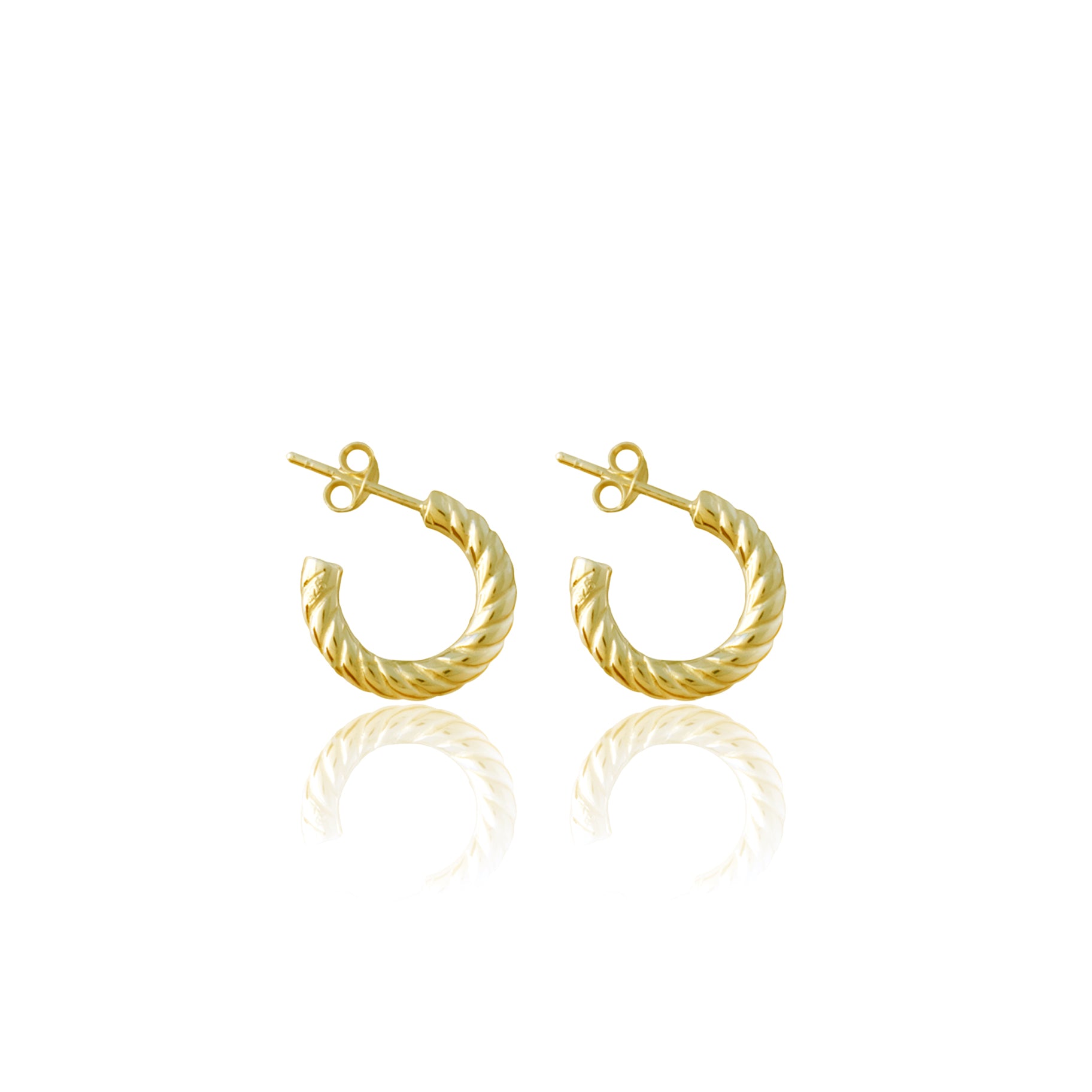 Mini Positano Hoops - Gold