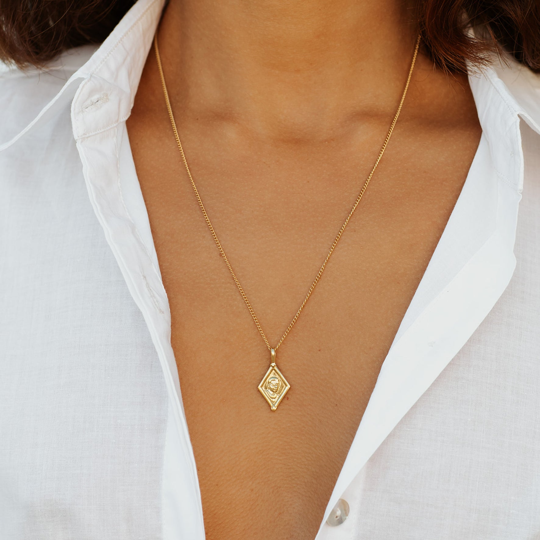 Ruth Bader Ginsberg Pendant for Equality Necklace - Gold