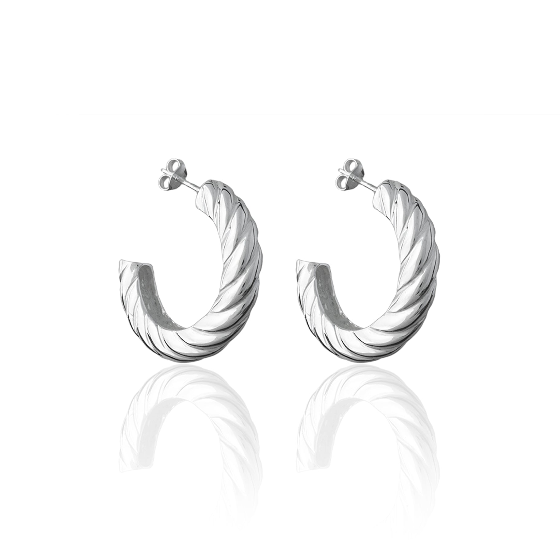 Positano Hoops - Silver