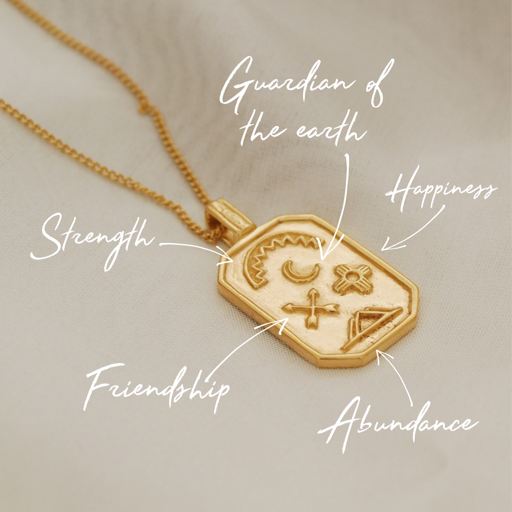 Power Pendant for Abundance Necklace - Gold