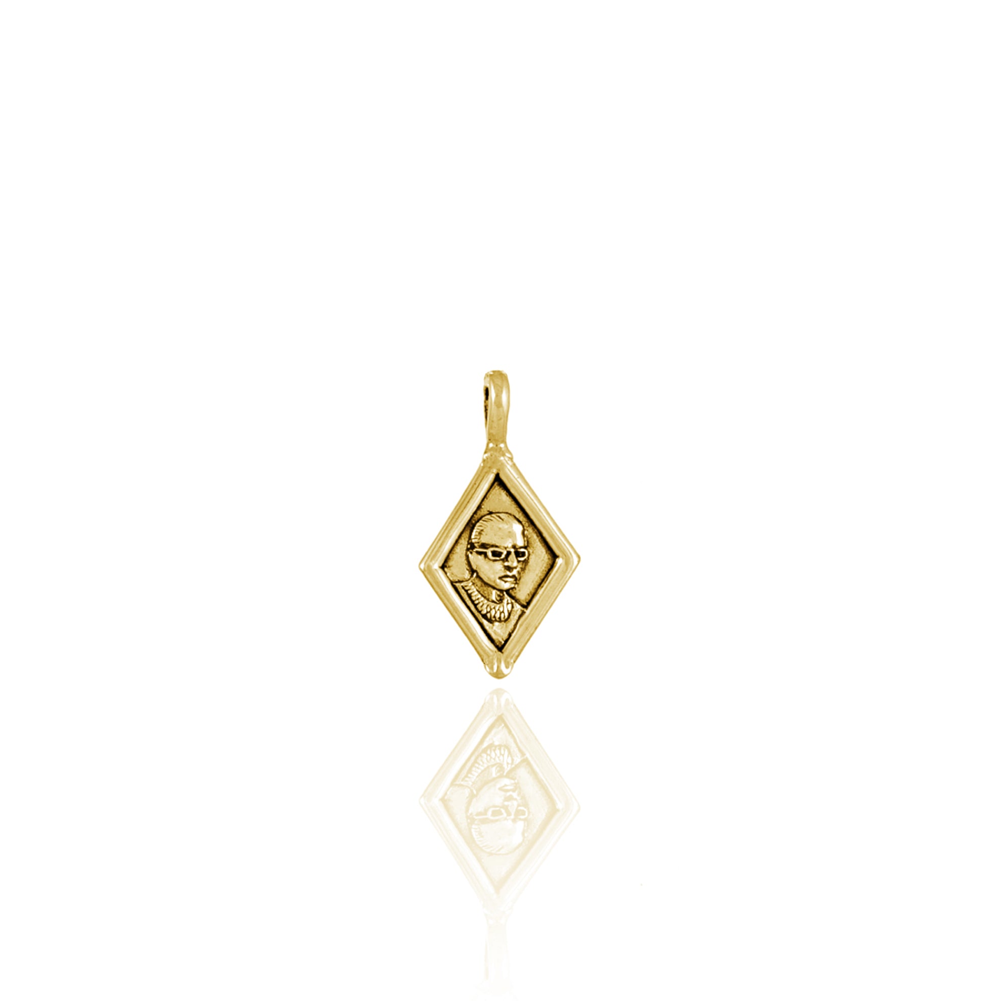 Ruth Bader Ginsberg Pendant for Equality - CHARM ONLY - Gold