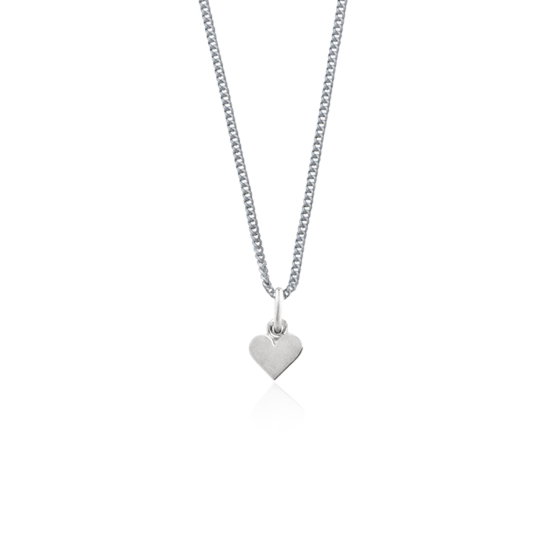 Single Heart of Gold Necklace made from Solid Silver Heart Charm