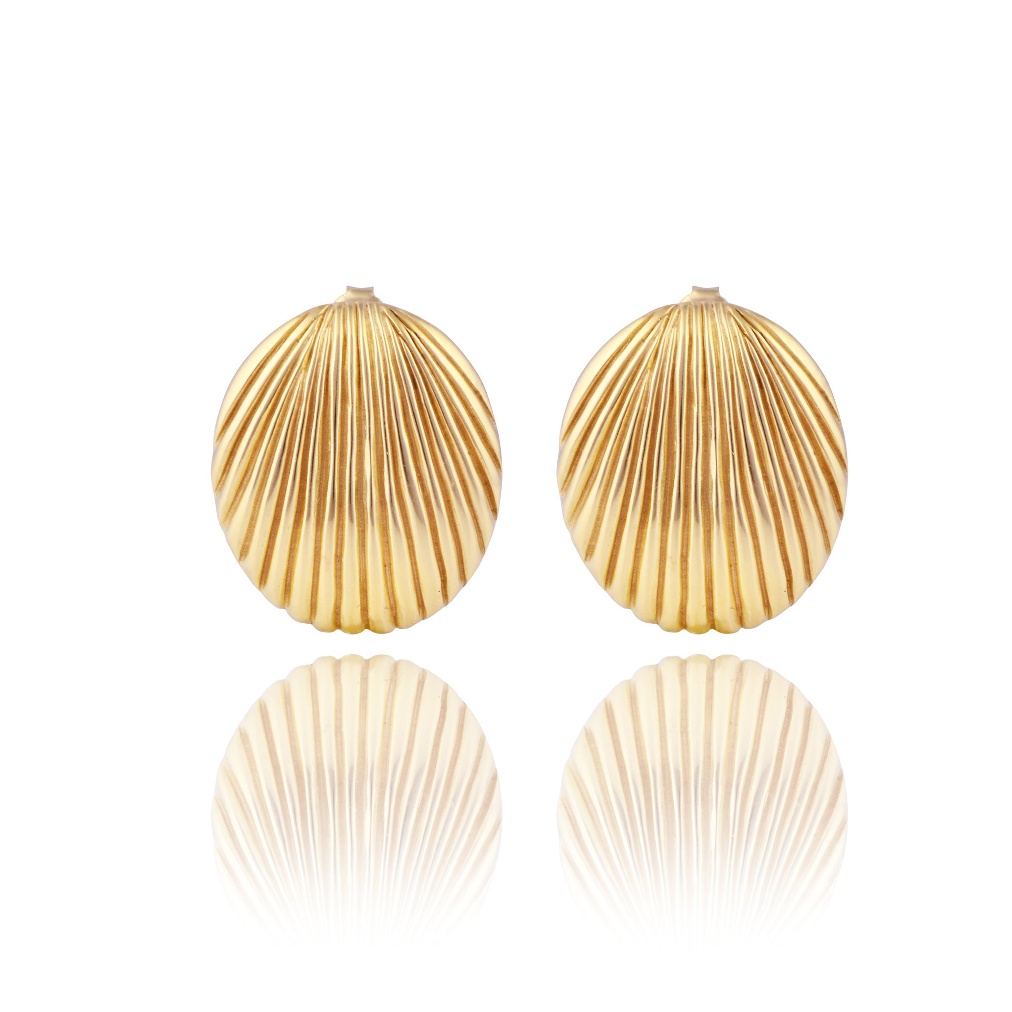Luna & Rose Whitney Striped Earrings - Gold