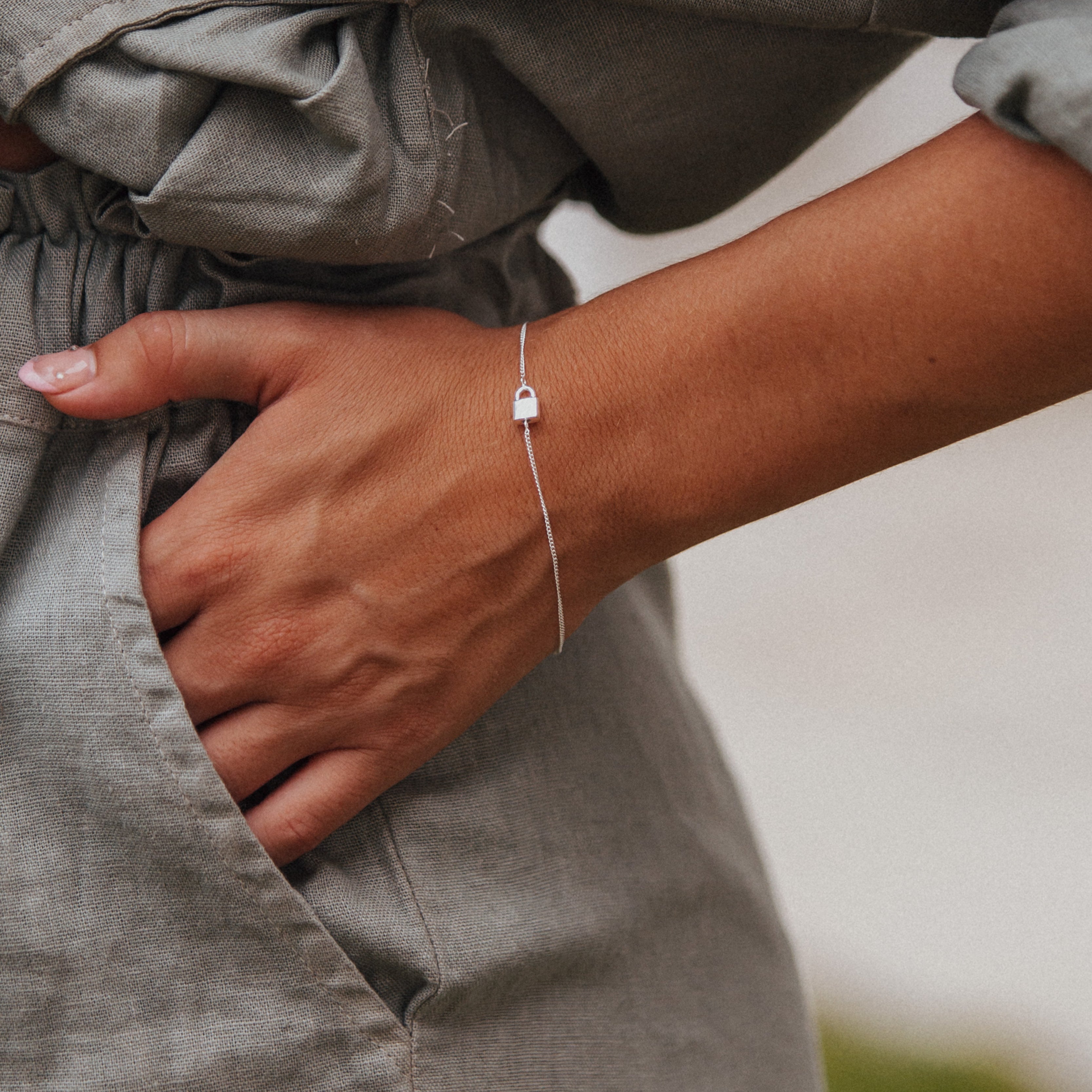 Lock & Key BFF Bracelet SET - Silver