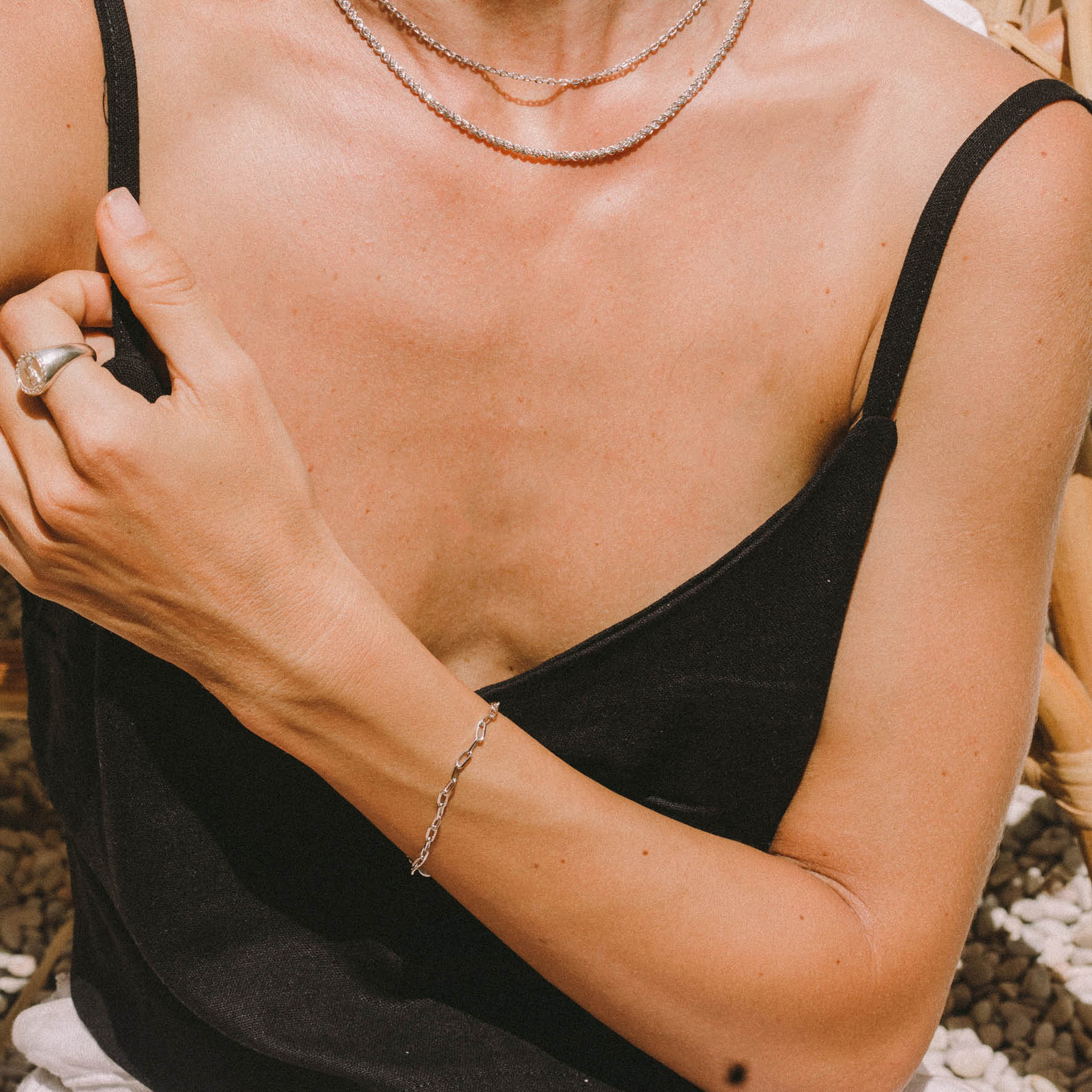 Long Beach Link Chain Bracelet