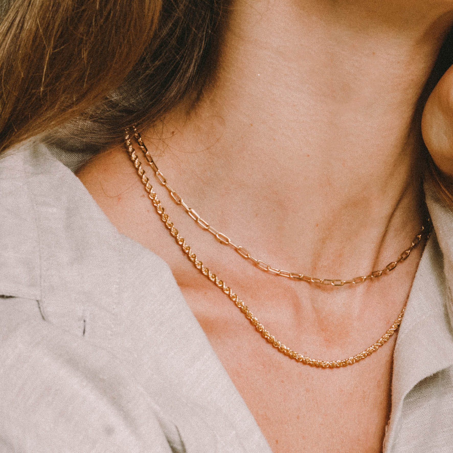 Rhode Island Rope Chain in 18kt Gold