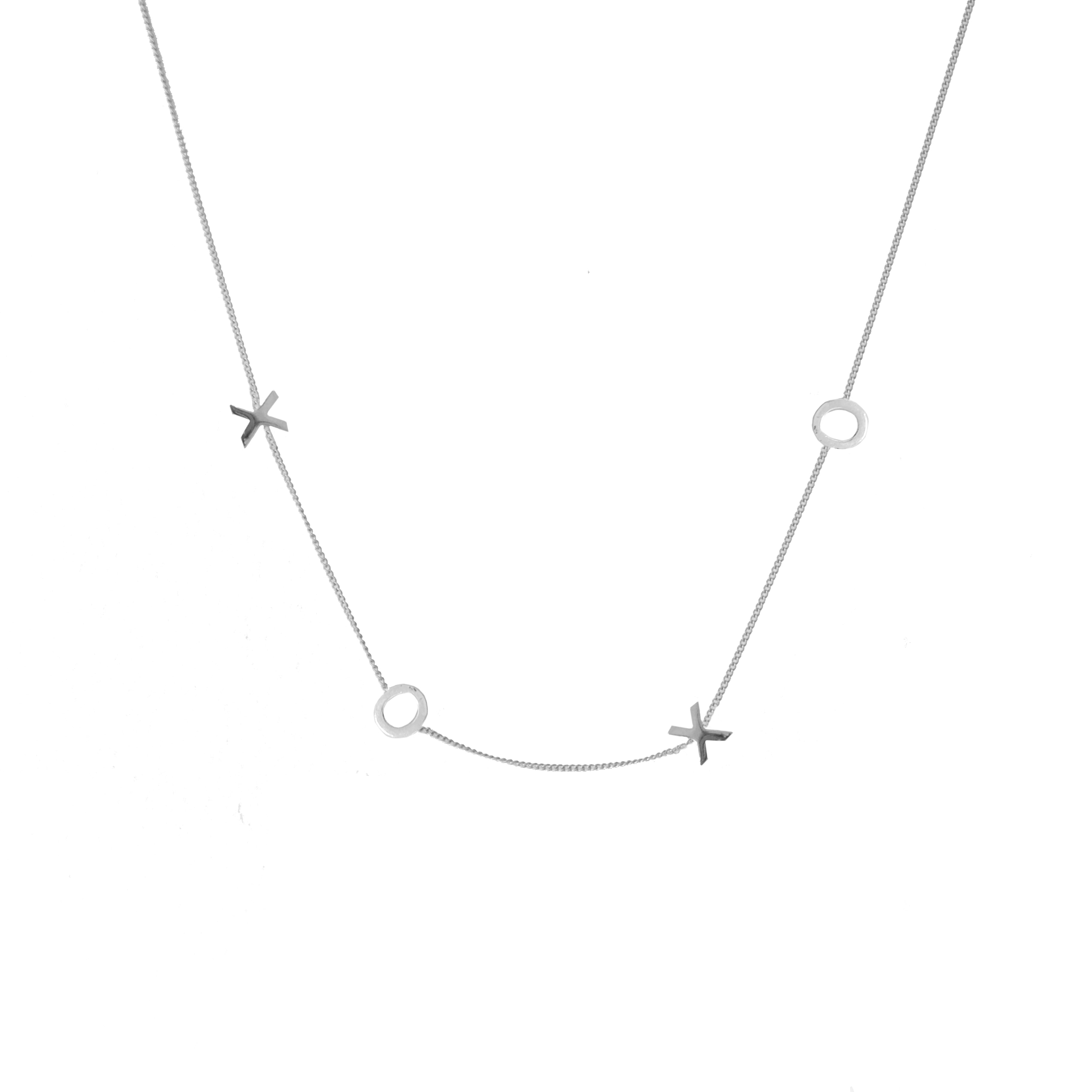 Luna & Rose XOXO Necklace - Silver