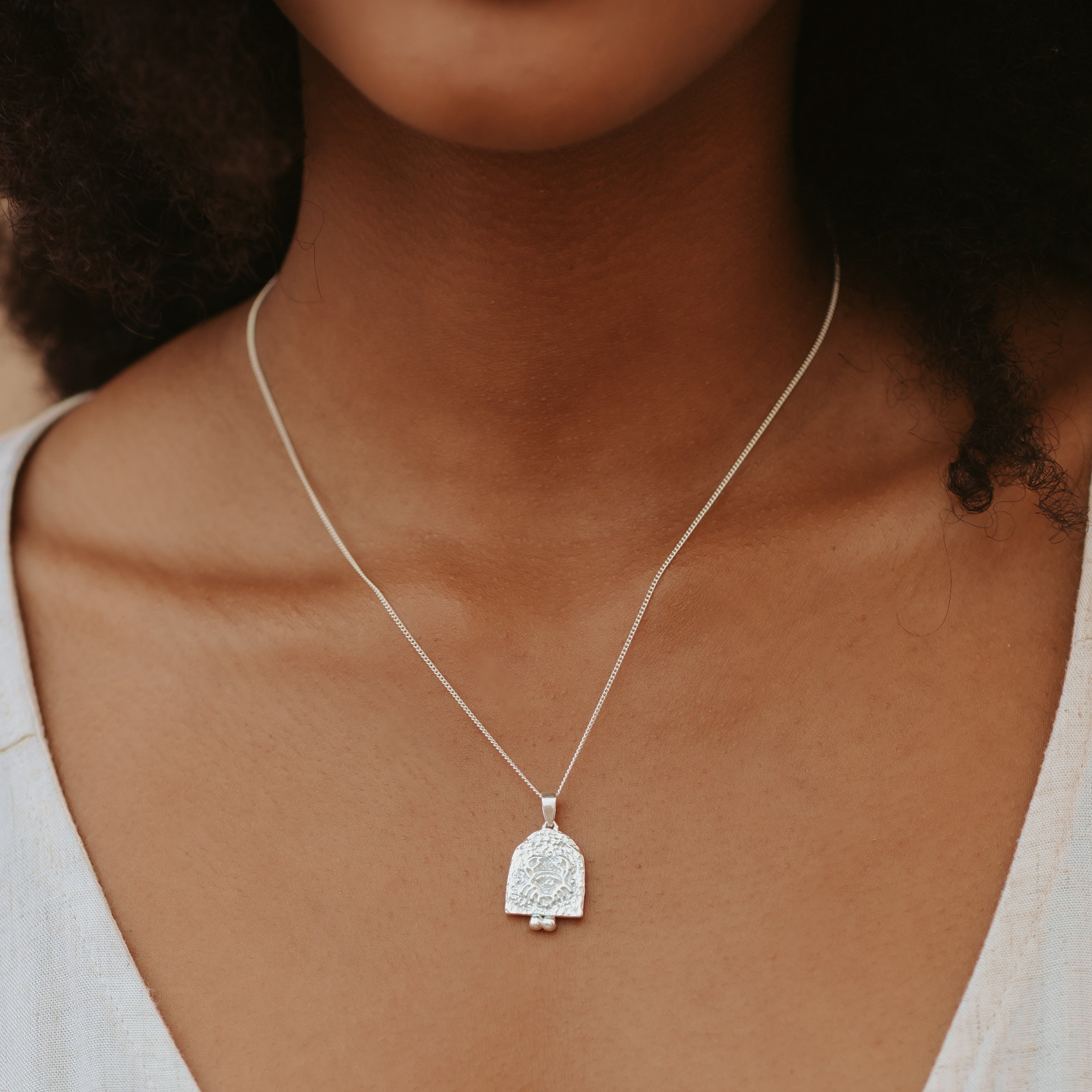 Luna & Rose Recycled Silver Cancer Zodiac pendant