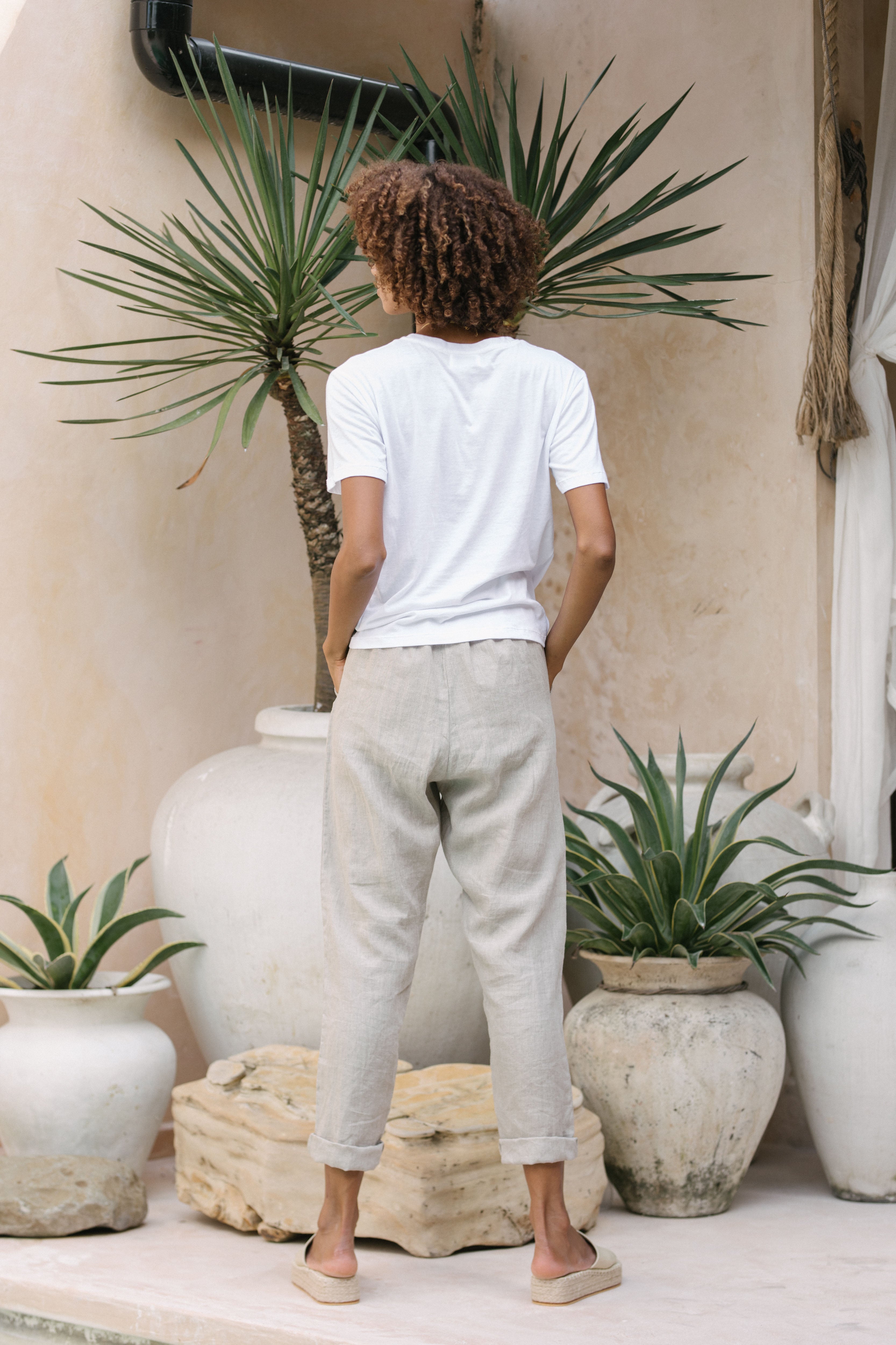 Luna & Rose Linen FRANKIE PANTS - Pepper