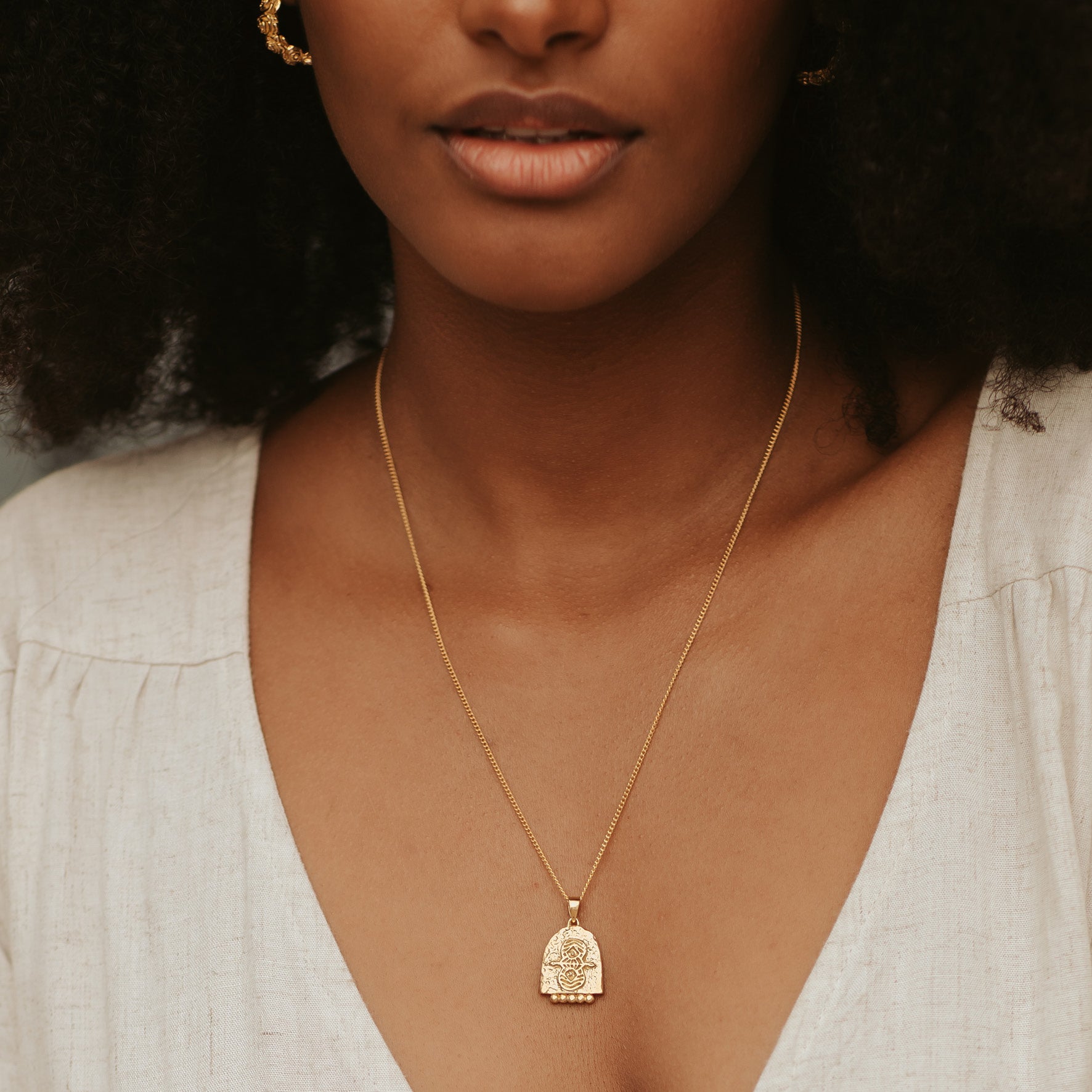 Luna & Rose Gemini Gold Necklace Zodiac