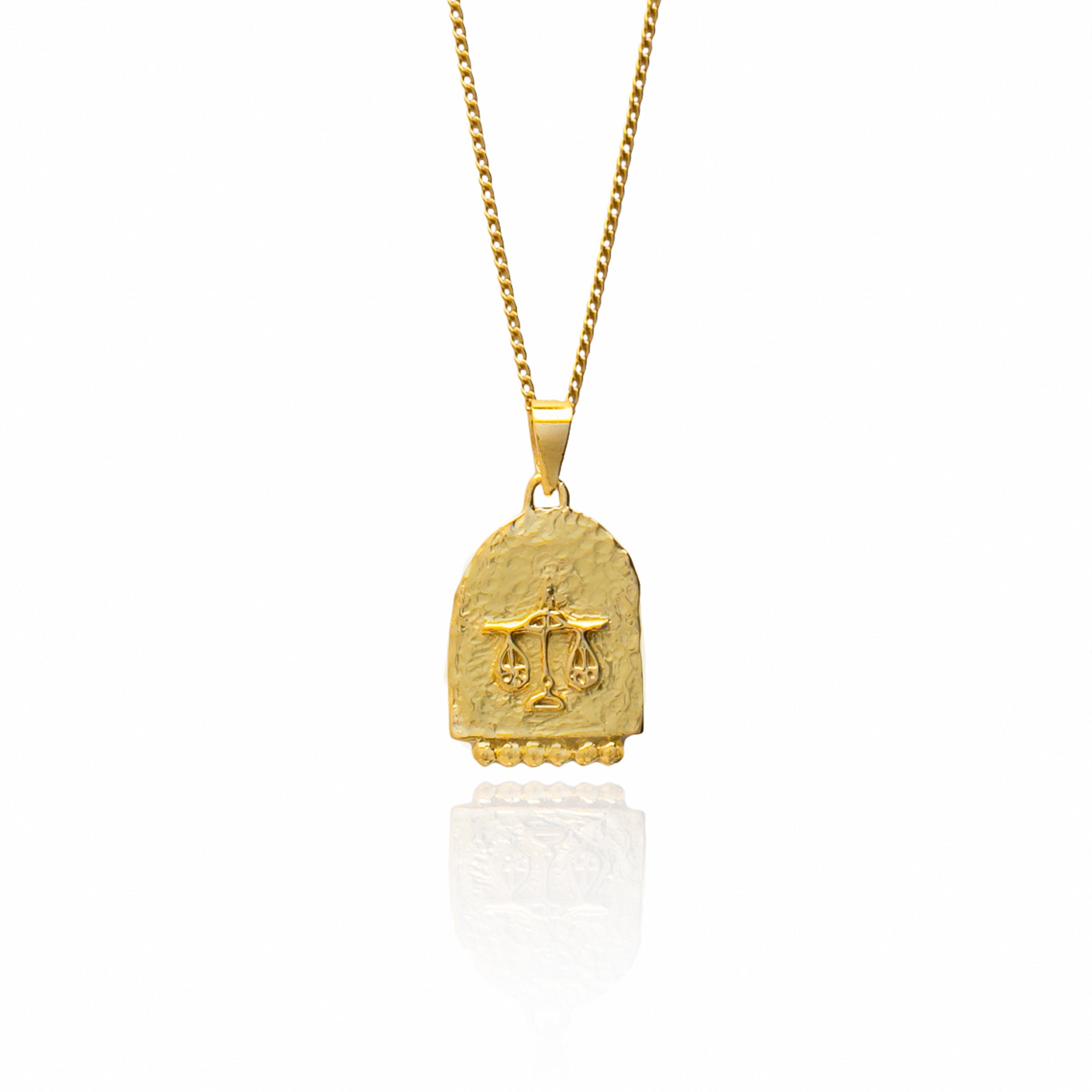 Luna & Rose Star Sign Necklace Libra Gold