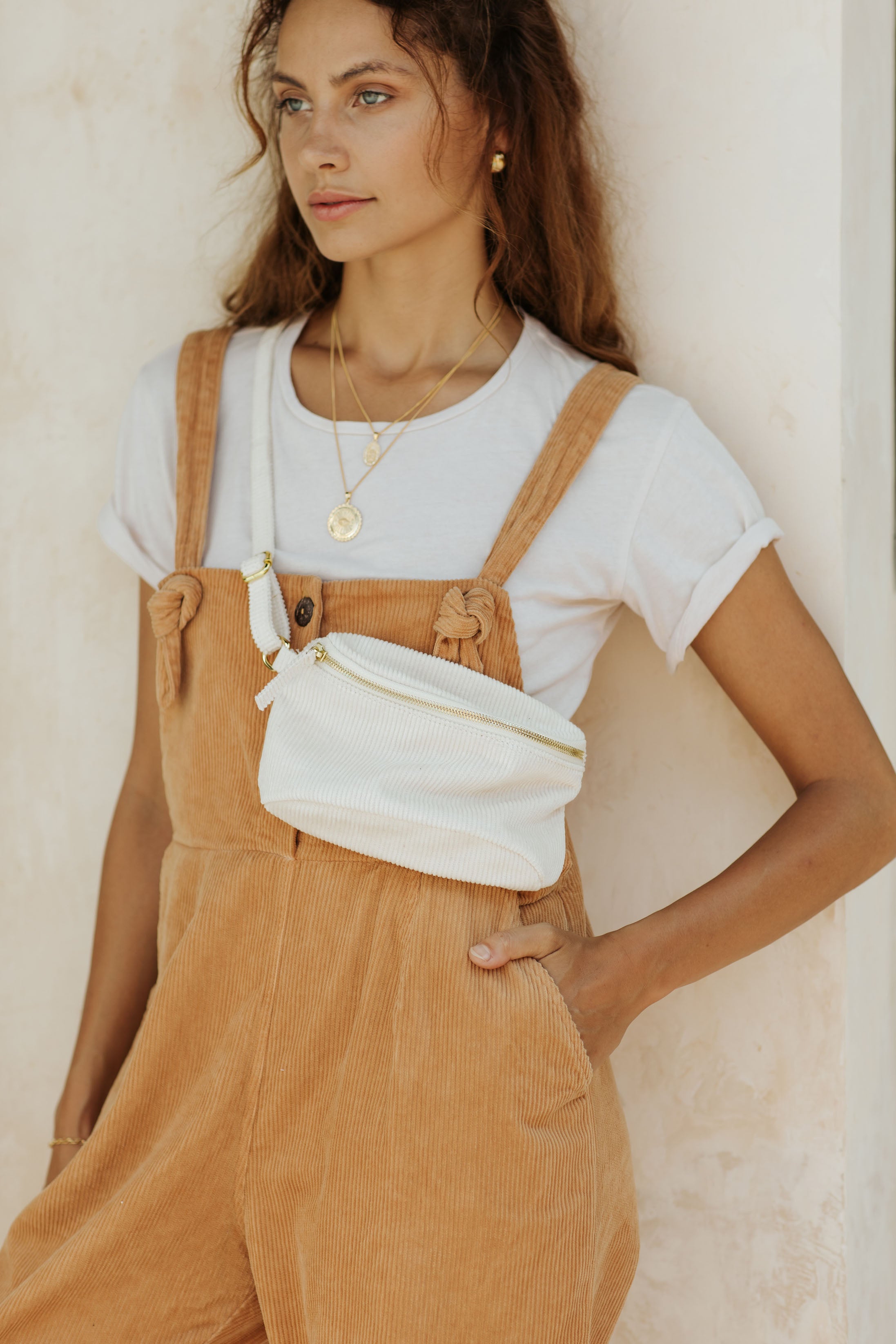 The Benny Bag - Coconut White Corduroy