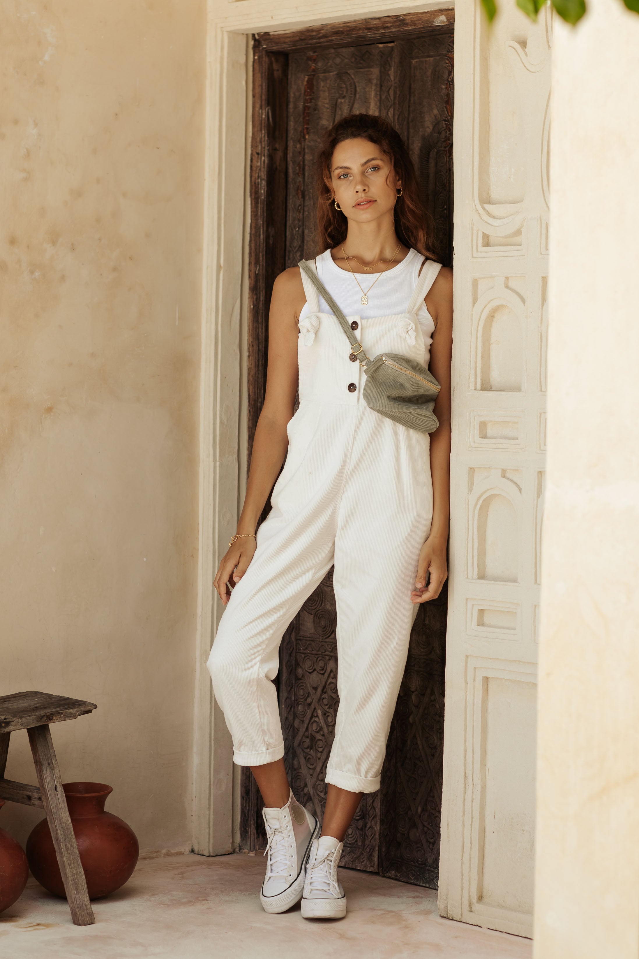 The Benny Bag - Sage Corduroy **ORGANICALLY DYED**