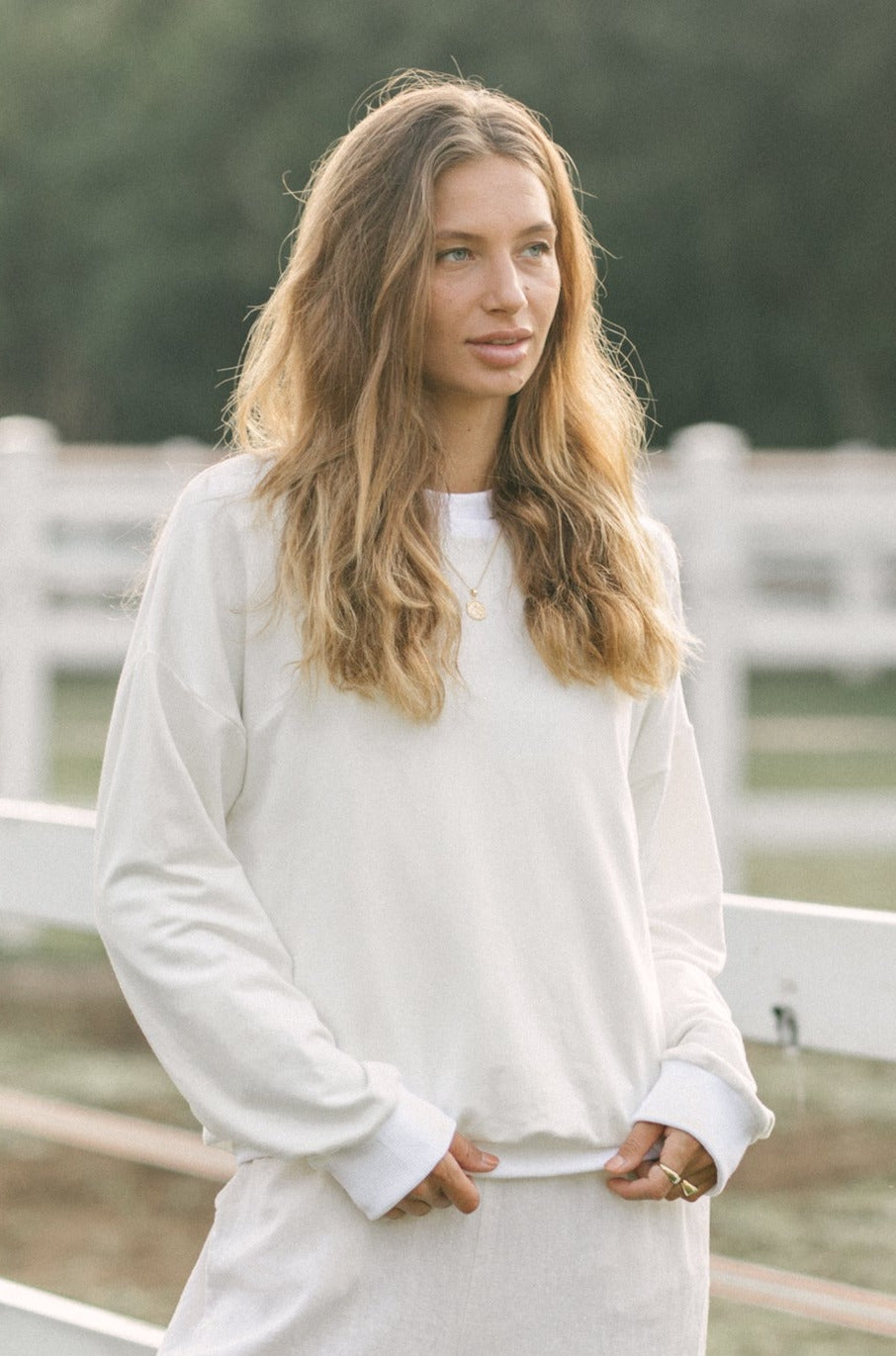 Bamboo Billie Jumper in Coconut Off White