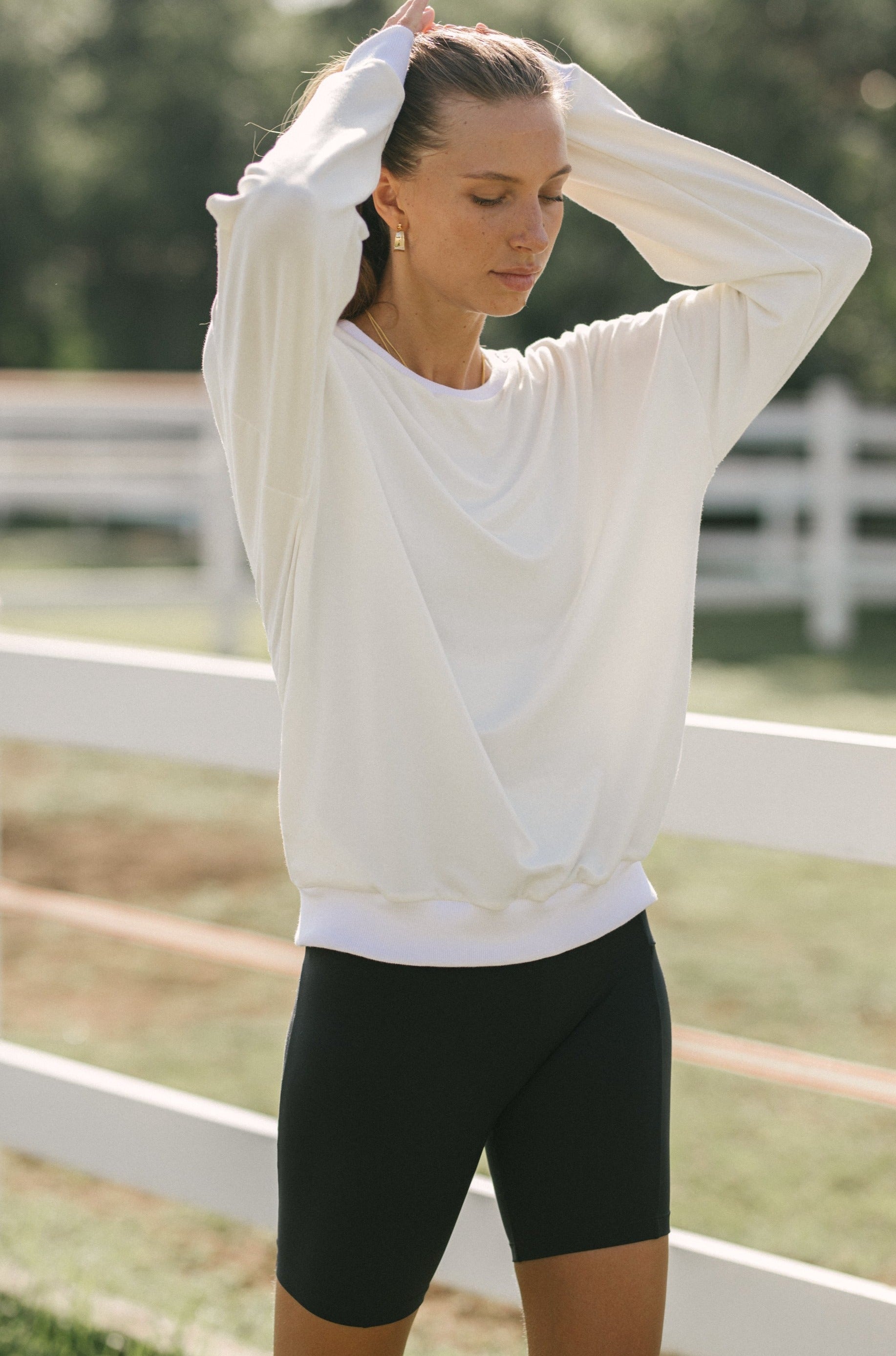 Bamboo Billie Jumper in Coconut Off White