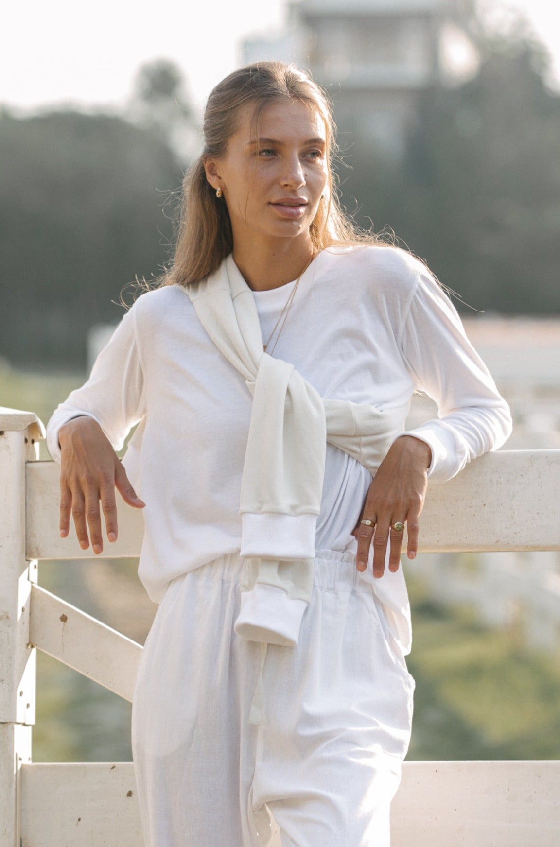 Bamboo Billie Jumper in Coconut Off White