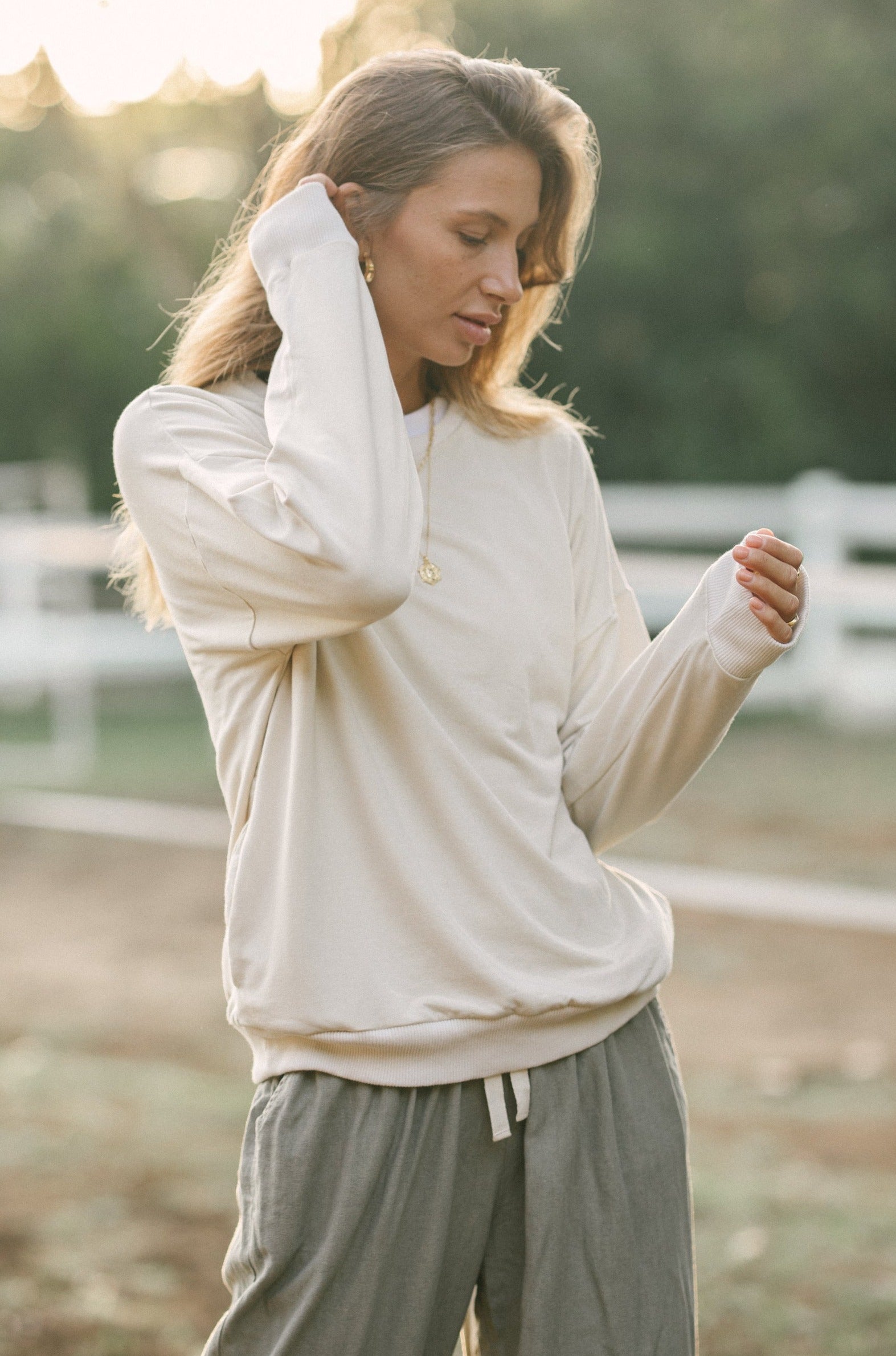 Billie Bamboo Jumper in Macadamia by Luna & Rose