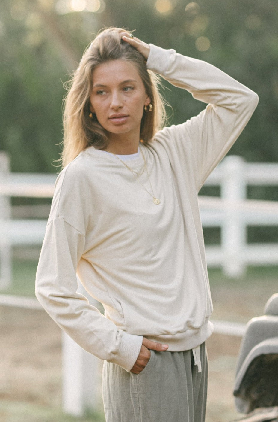Billie Bamboo Jumper in Macadamia by Luna & Rose