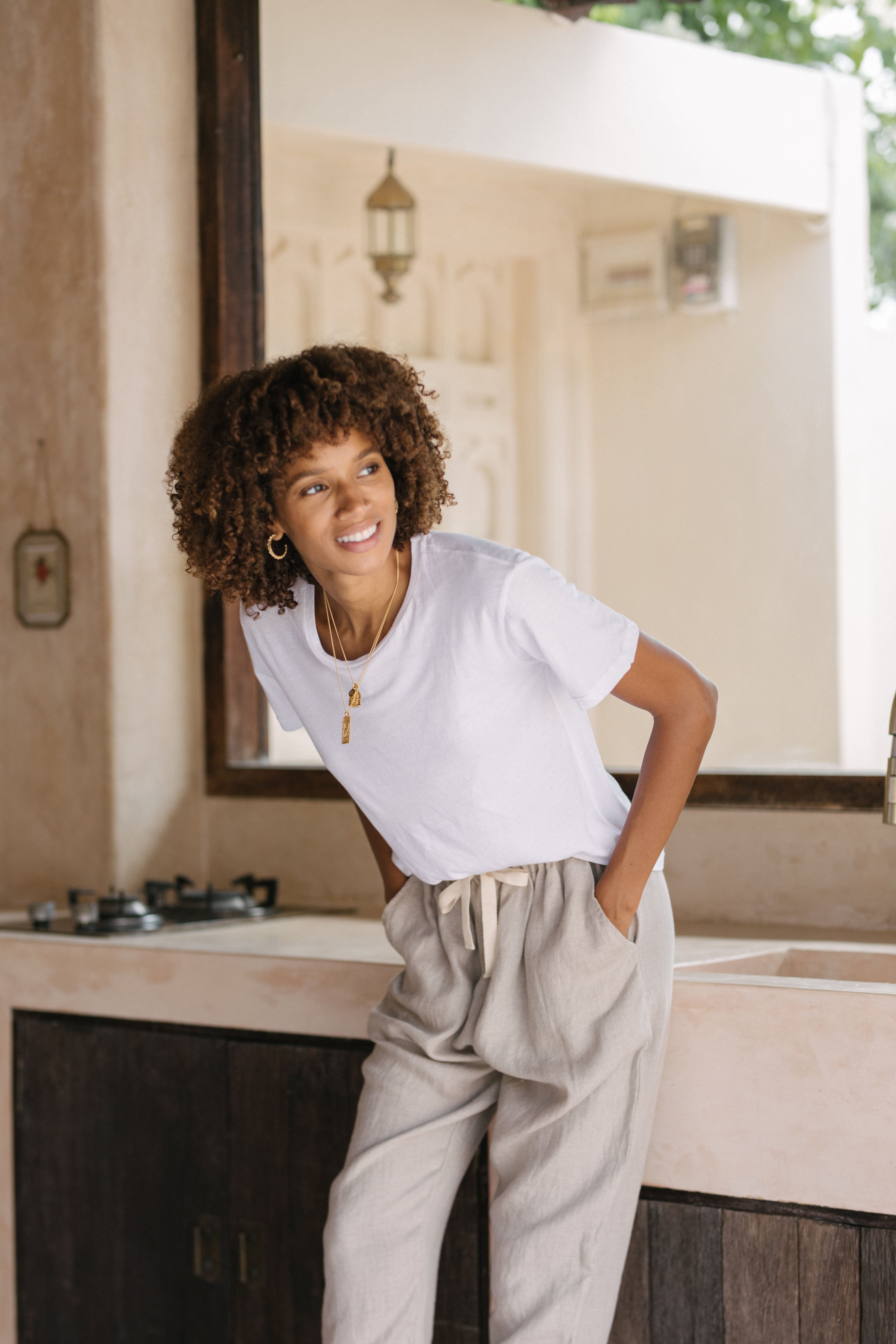 Luna & Rose Organic Cotton T-Shirt Coconut White