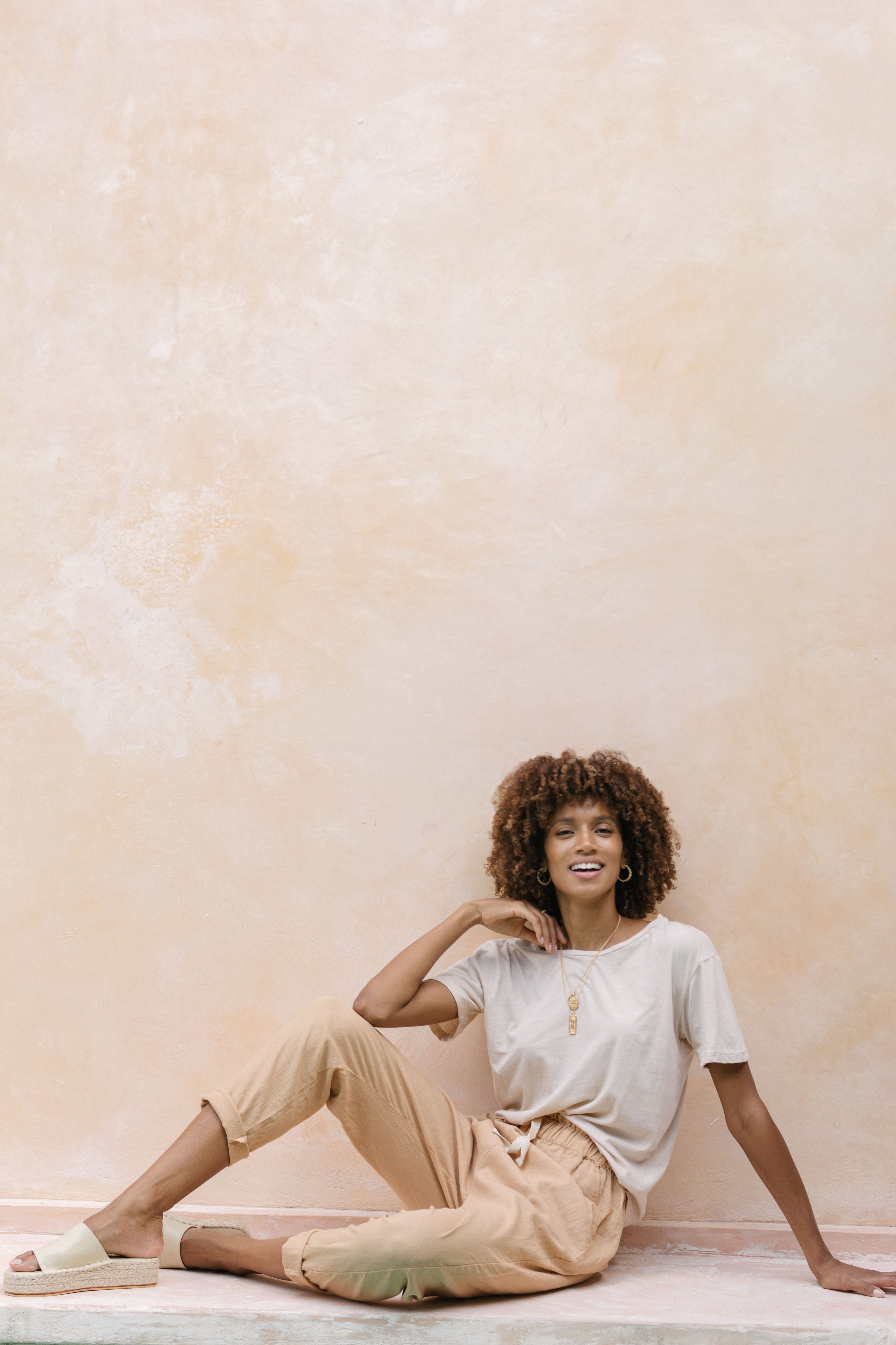 Luna & Rose Linen FRANKIE PANTS - Cinnamon