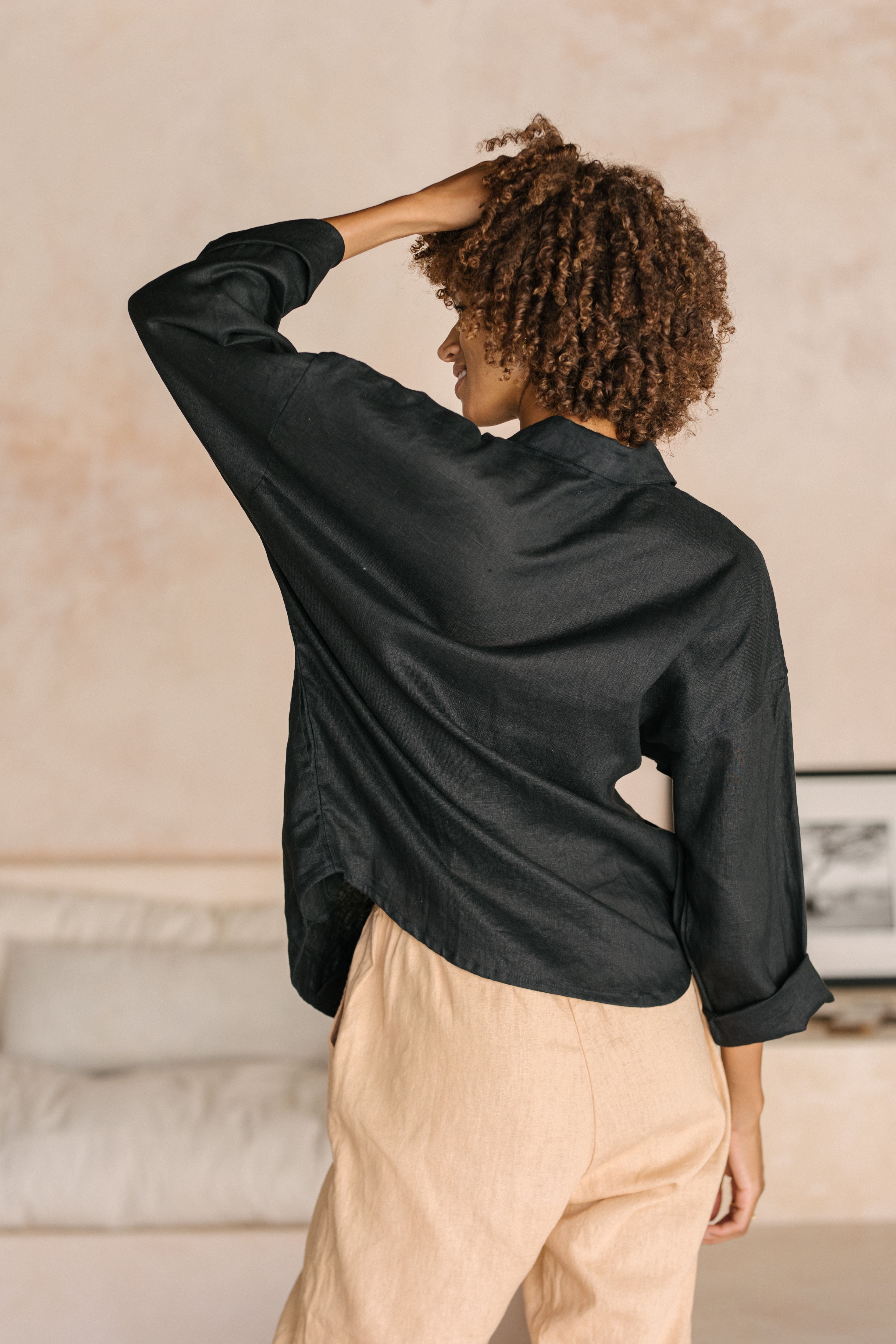 Luna & Rose Linen FRANKIE PANTS - Cinnamon