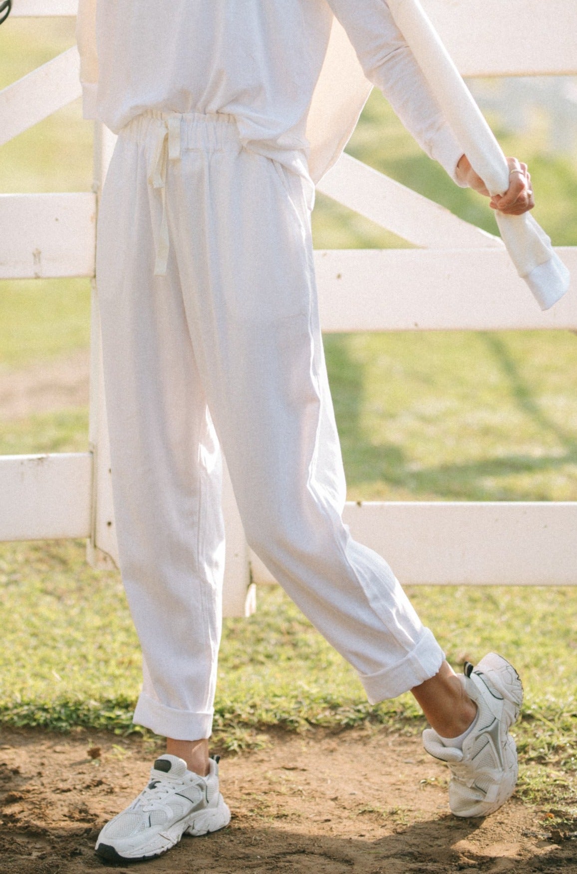 FRANKIE PANTS - Coconut White