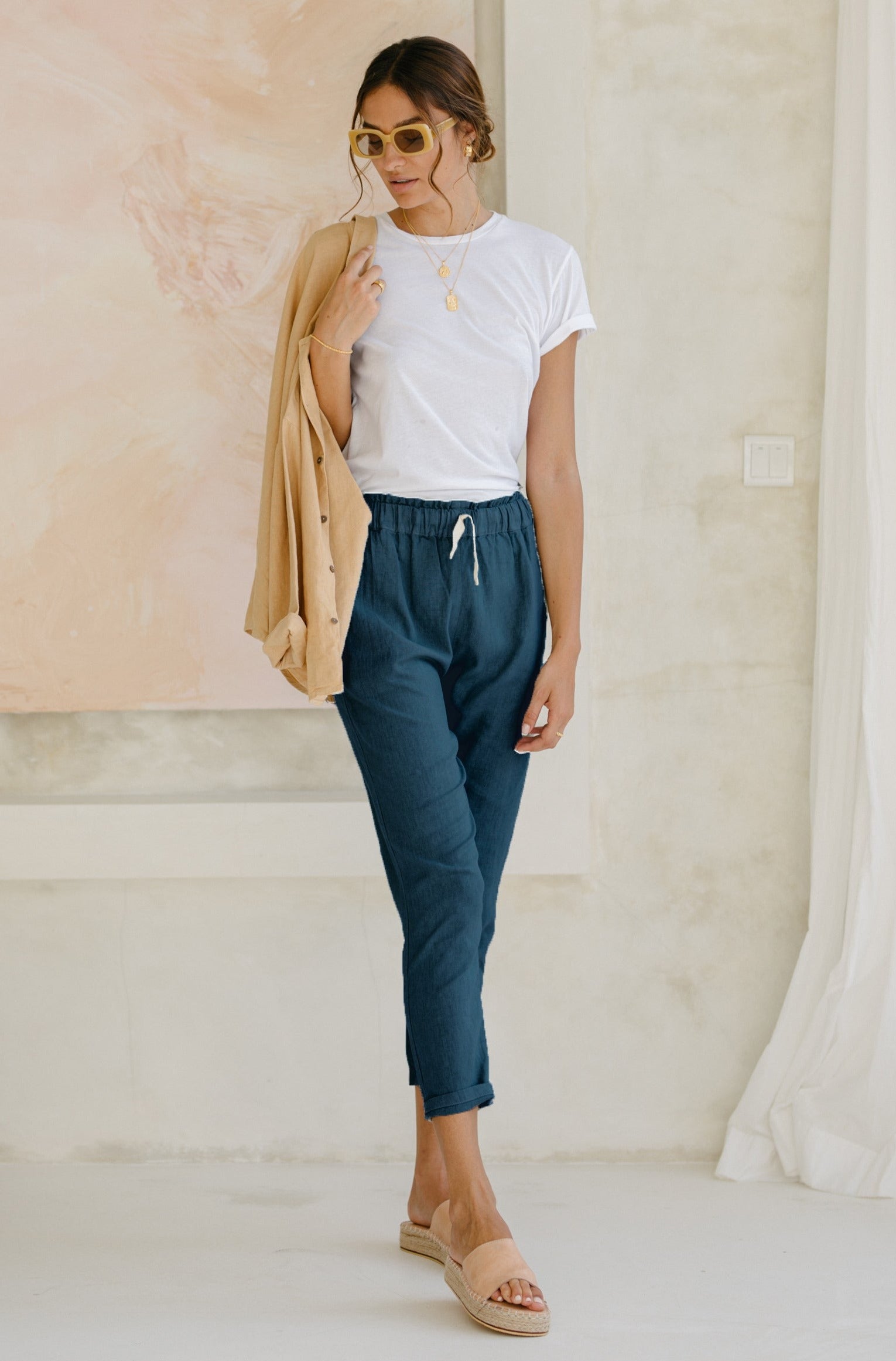 Frankie Pants - Ocean Blue