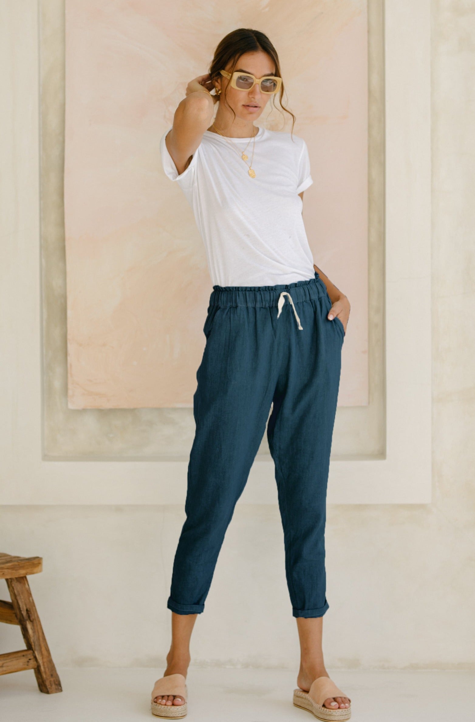 Frankie Pants - Ocean Blue