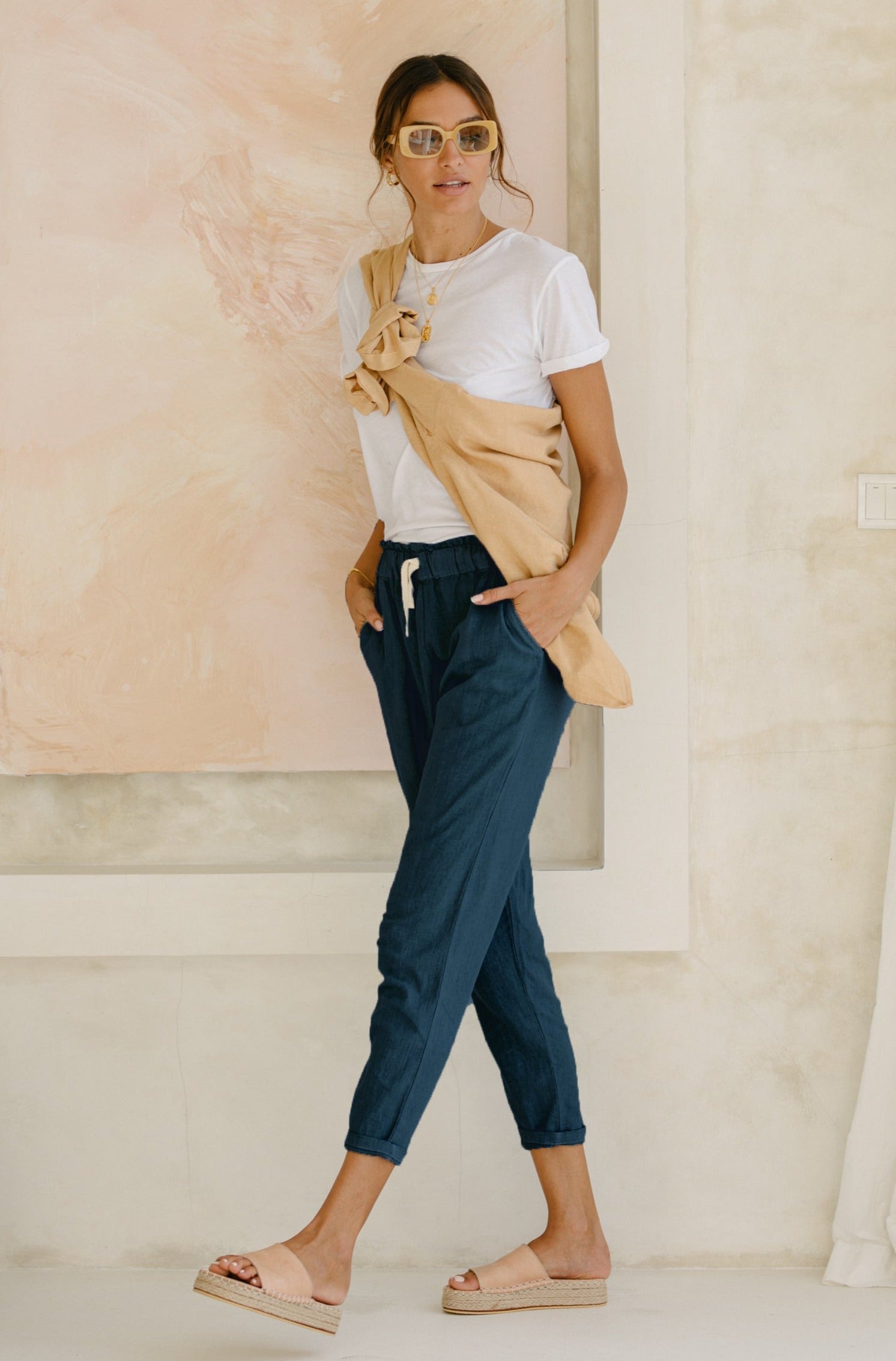 Frankie Pants - Ocean Blue