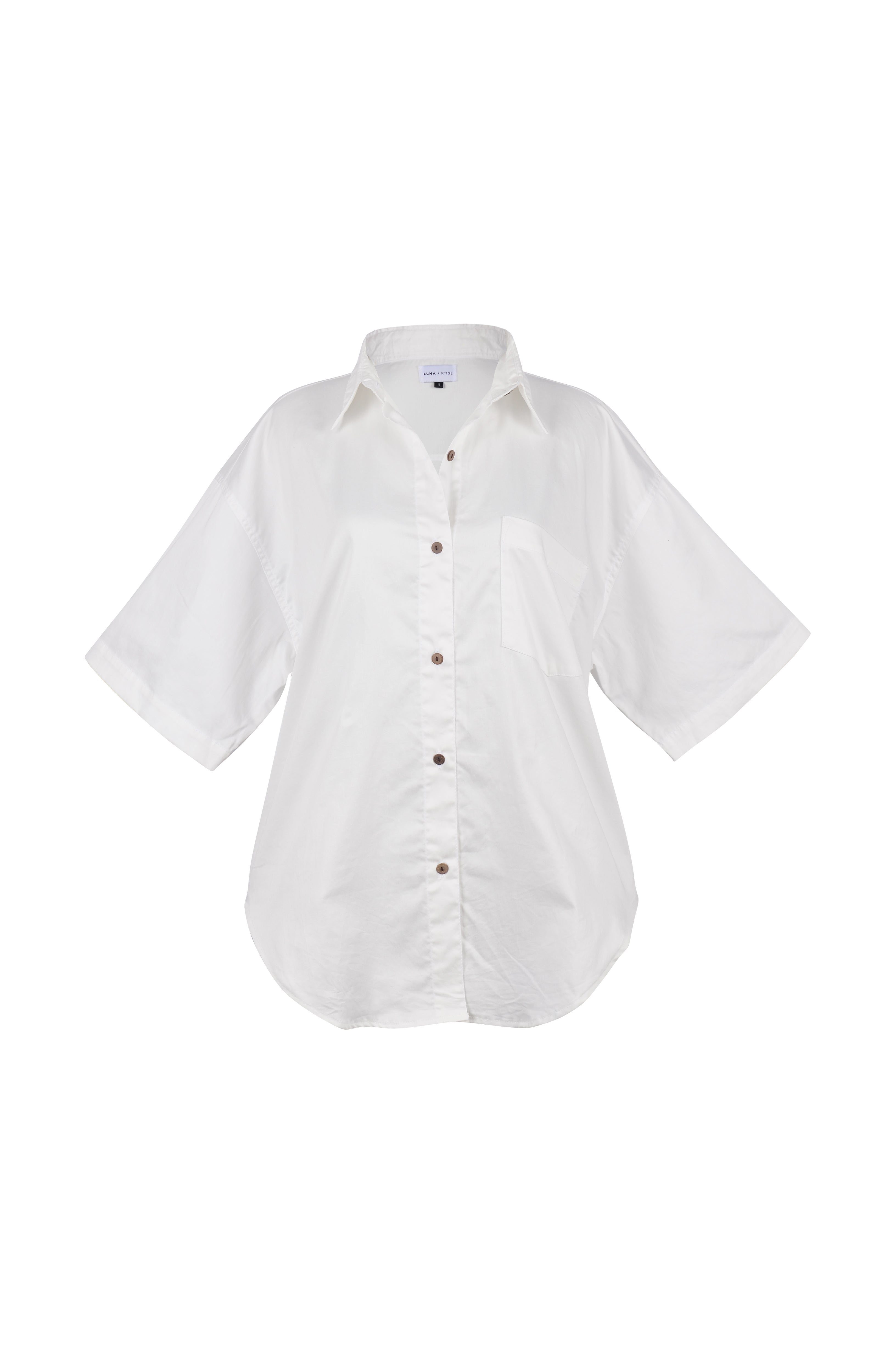 Jan Shirt Organic Cotton - Coconut White - PRE ORDER