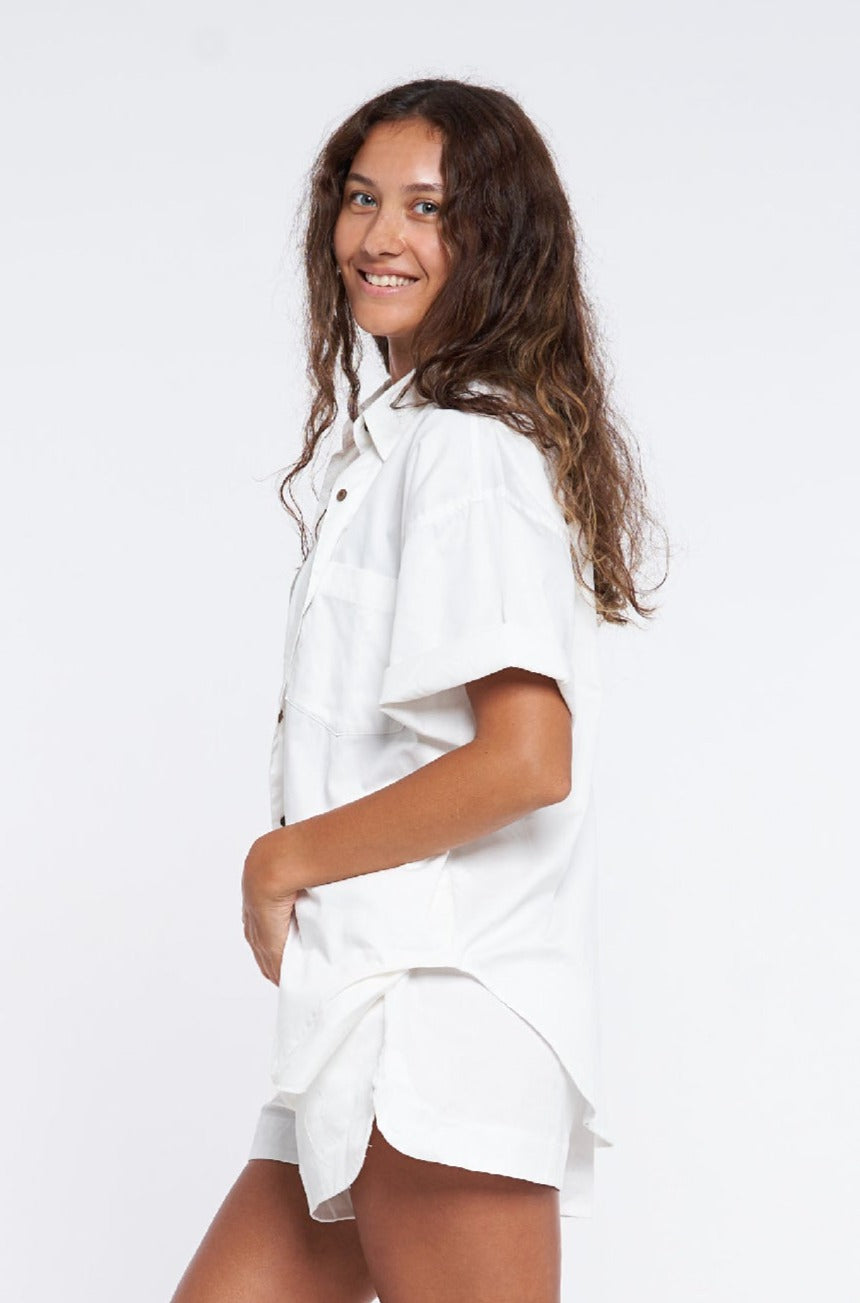 Jan Shirt Organic Cotton - Coconut White - PRE ORDER