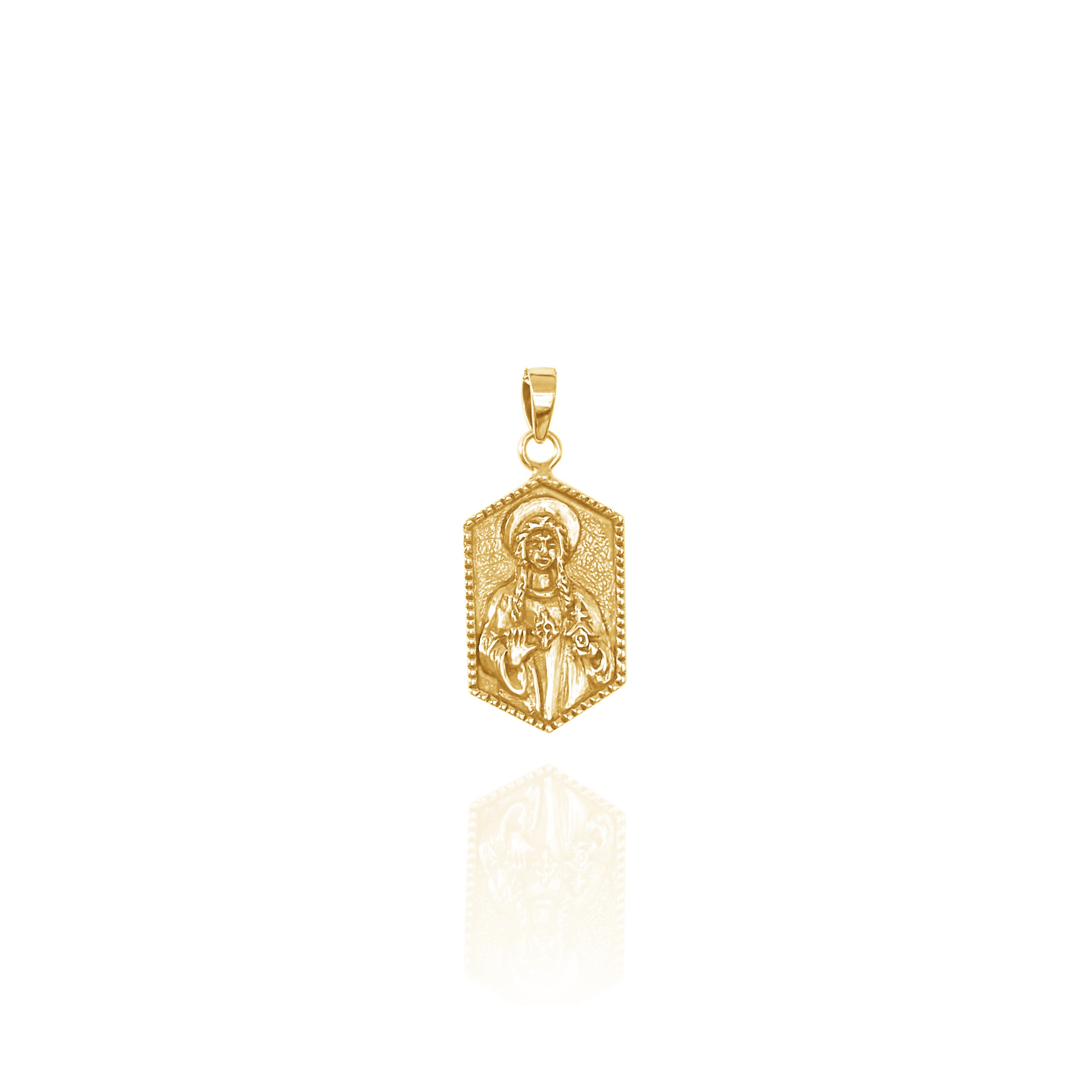 Saint Dwynwen pendant gold