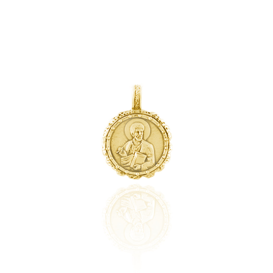 St Luke - Patron Saint of Creativity & Artists - CHARM ONLY - Gold