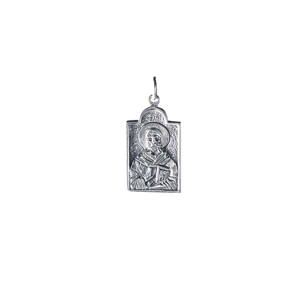 Saint Nicholas pendant silver