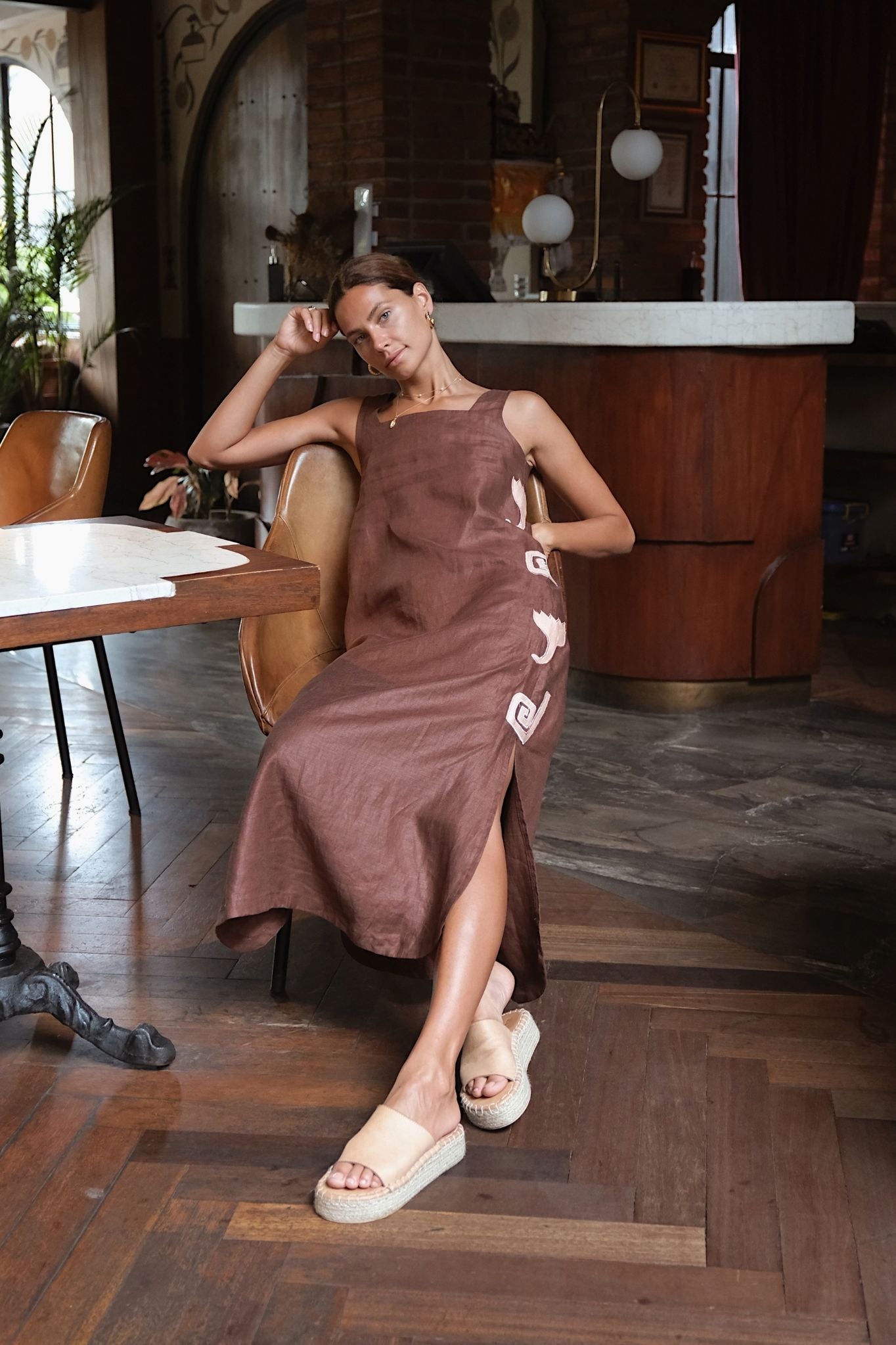 POPPY DRESS - Espresso